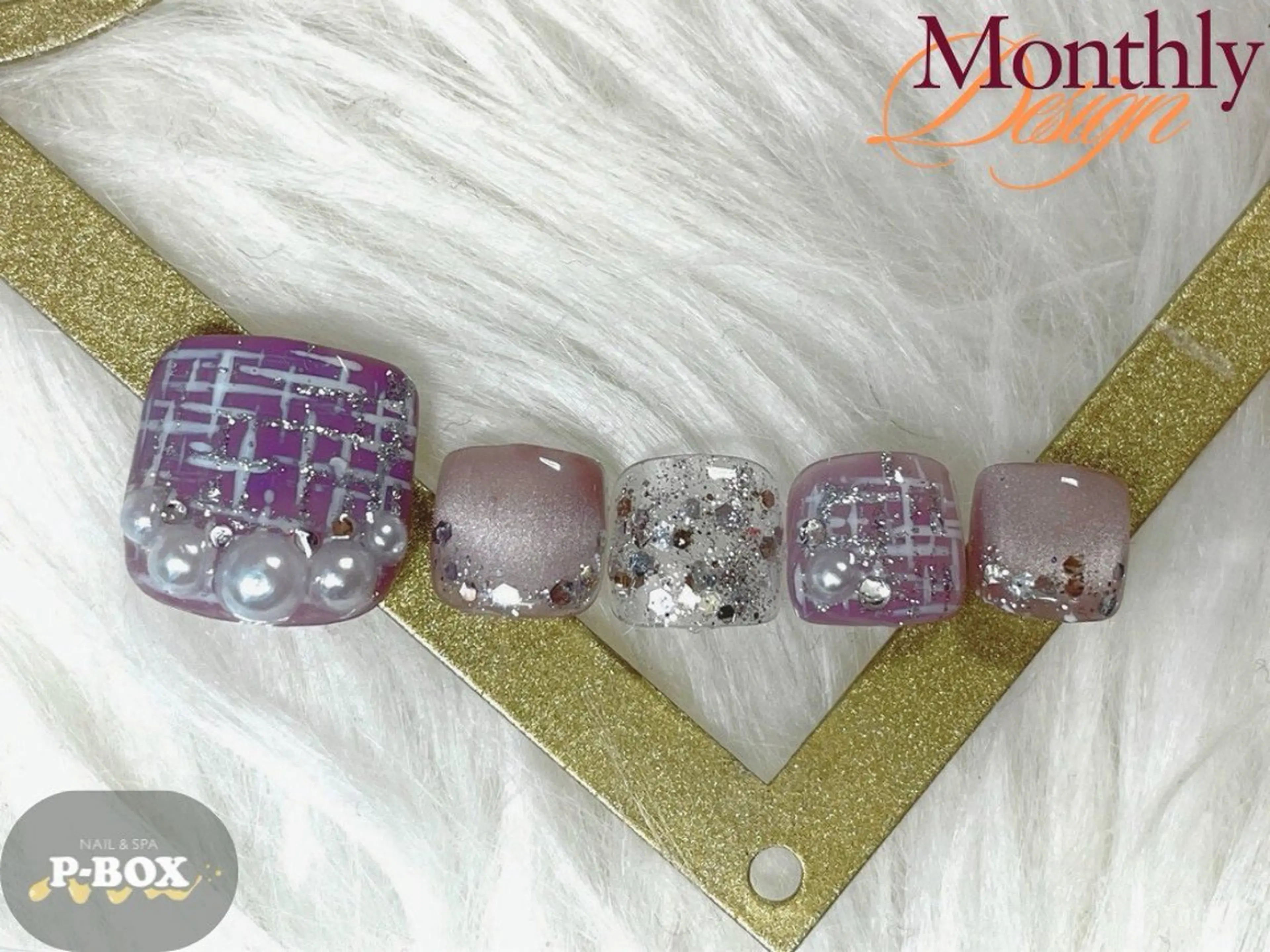 ネイル フットネイル P-BOX所属・NENE／Insta p_box_neneのネイルデザイン