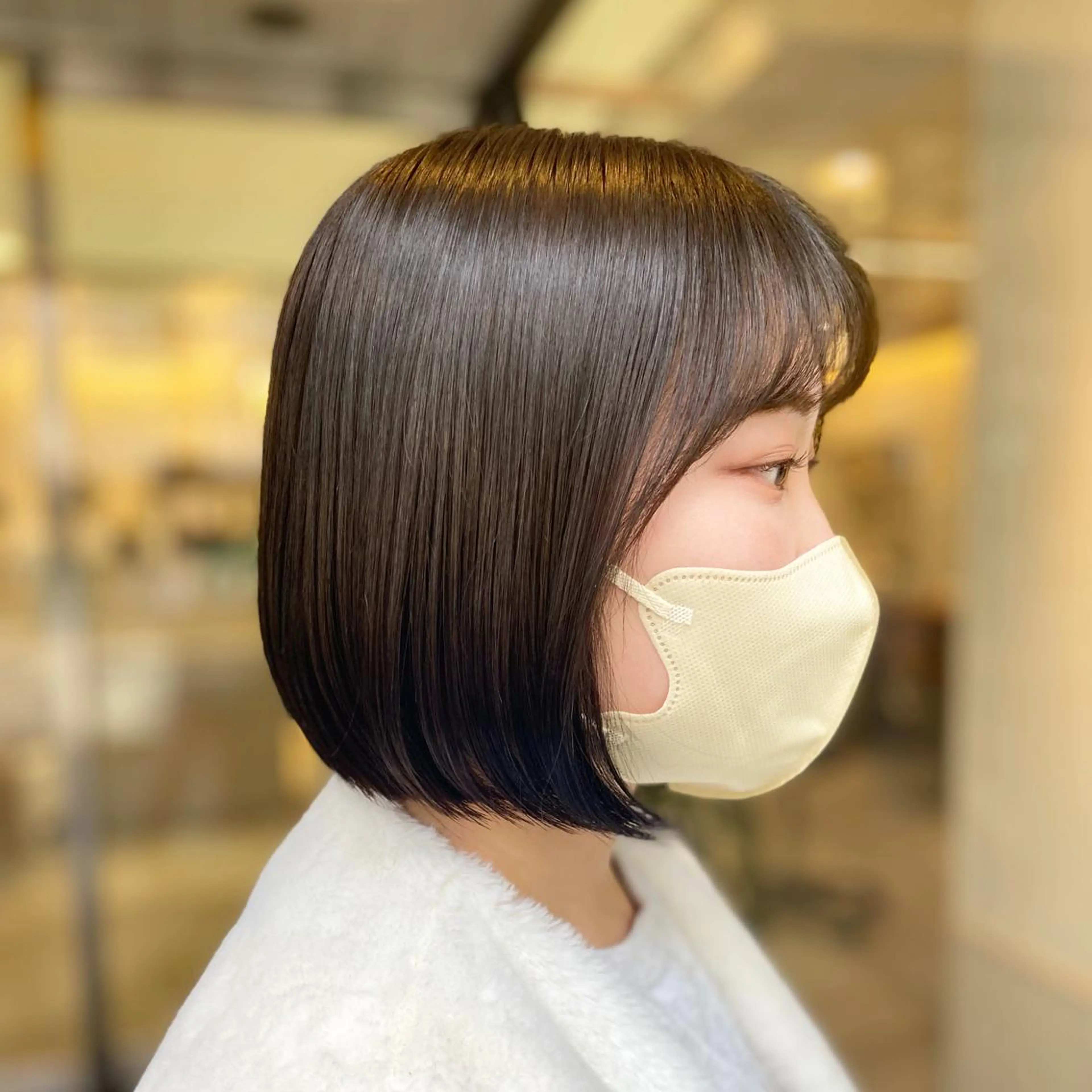 ショート カラー グレージュ イルミナカラー オリーブカラー オリーブグレージュ オリーブグレー カット ヘアカラー トリートメント ヘッドスパ 木原良 (キハラ リョウ)のヘアスタイル