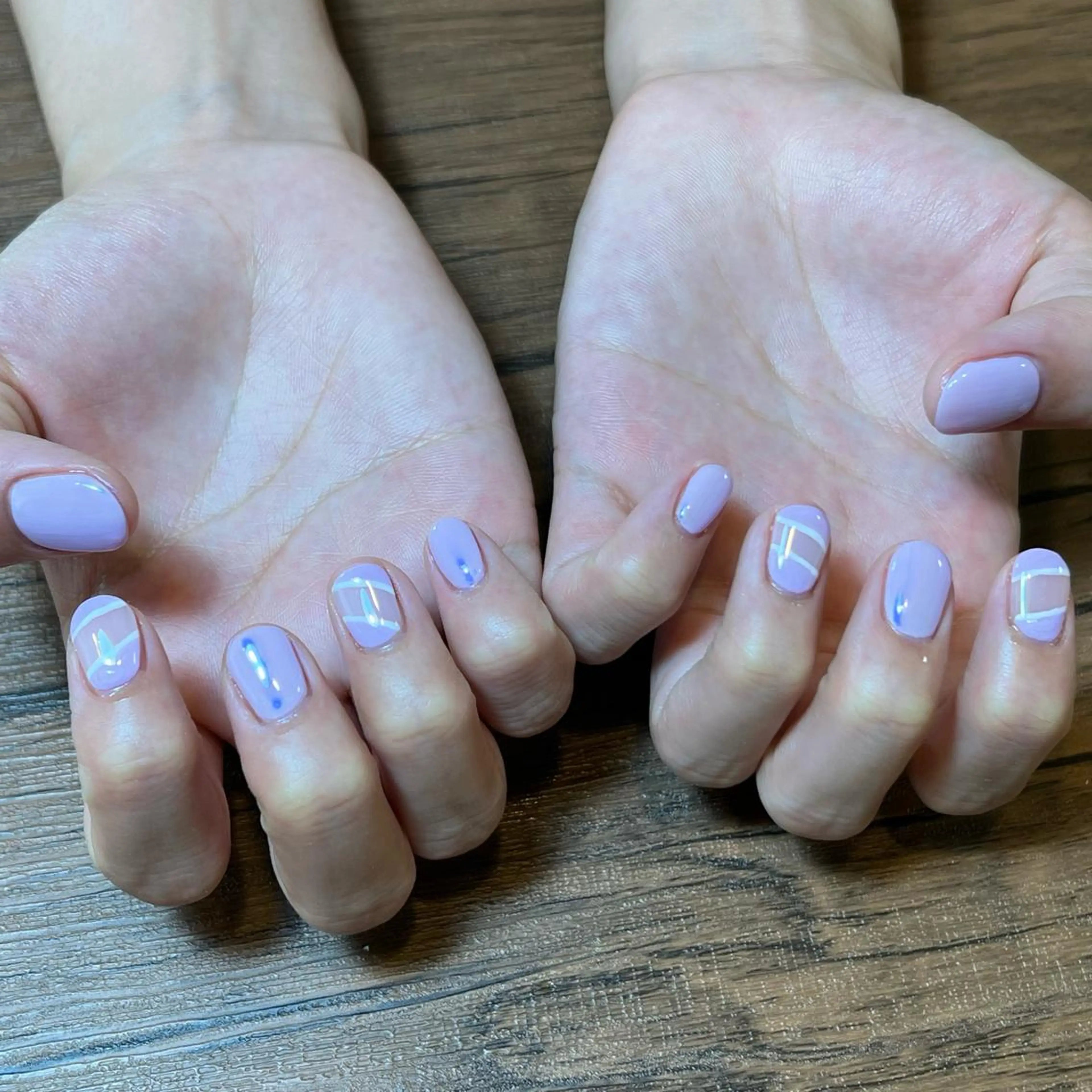 ネイル パステルネイル パープル ハンドネイル HENRIETTA NAILSALONのネイルデザイン