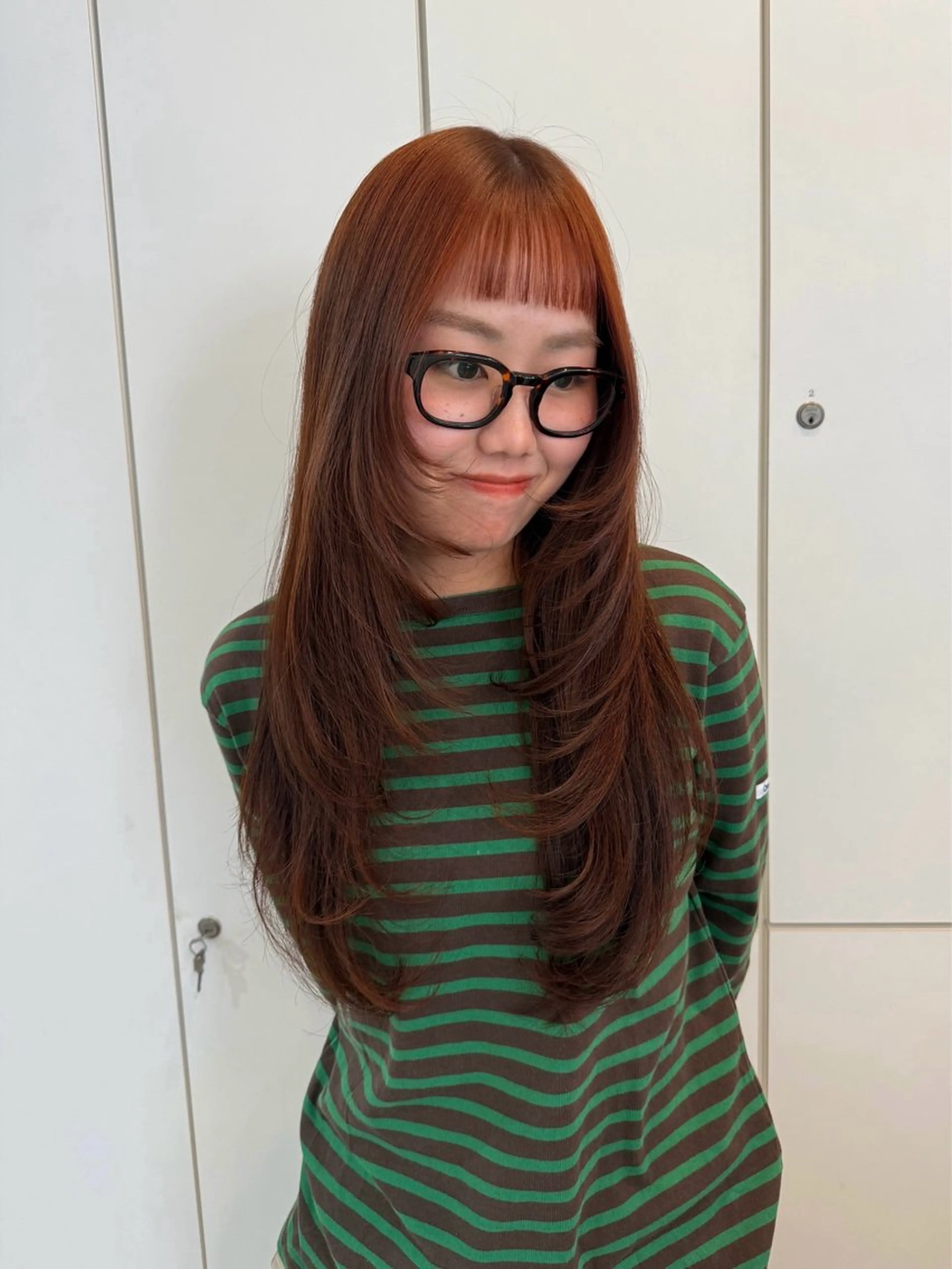 ロング カラー カット ヘアカラー neneka レイヤーカット🍀のヘアスタイル