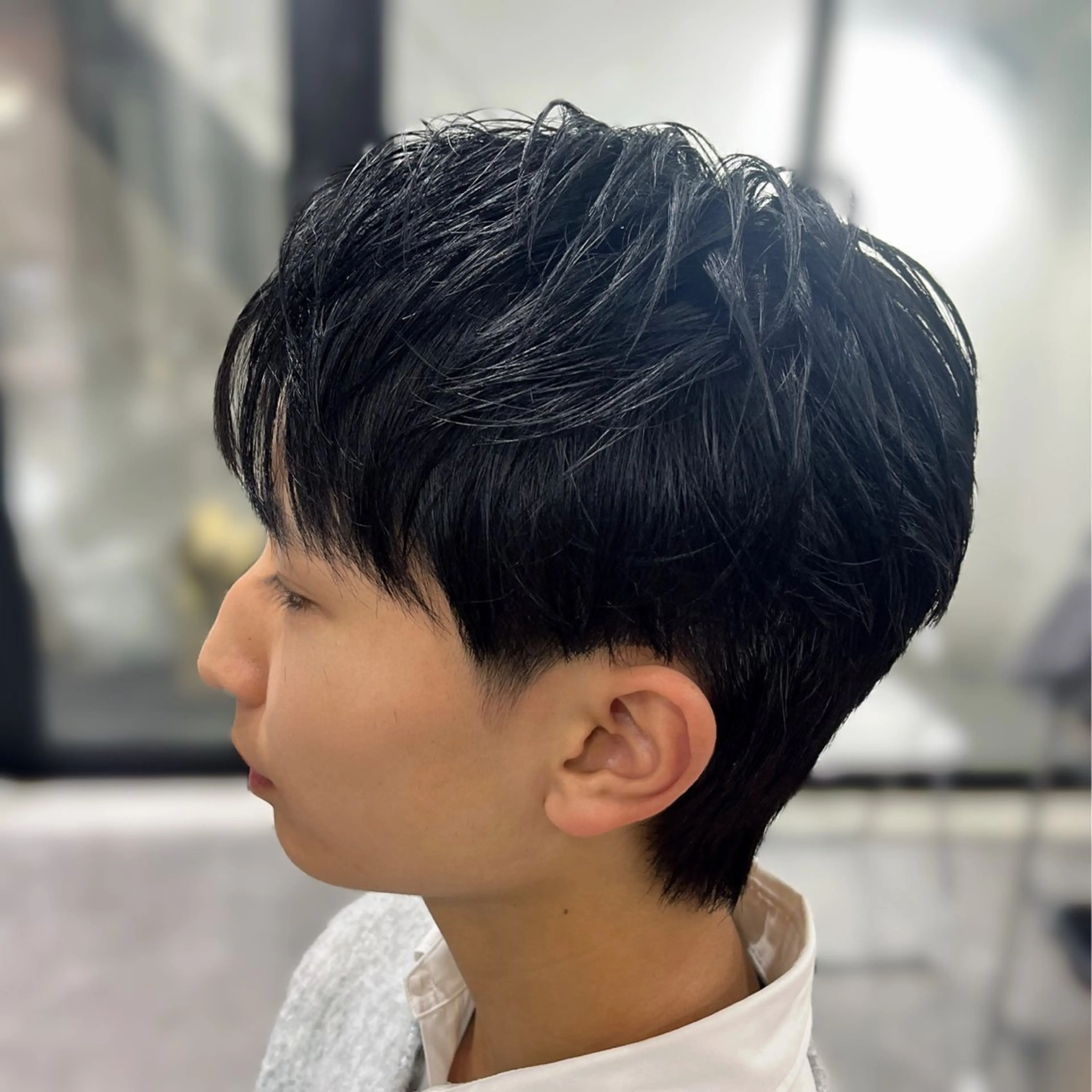 メンズ ダウンパーマ マッシュ メンズパーマ EXCIA表参道所属・原宿/表参道メンズ 曲がる縮毛矯正/福田のヘアスタイル