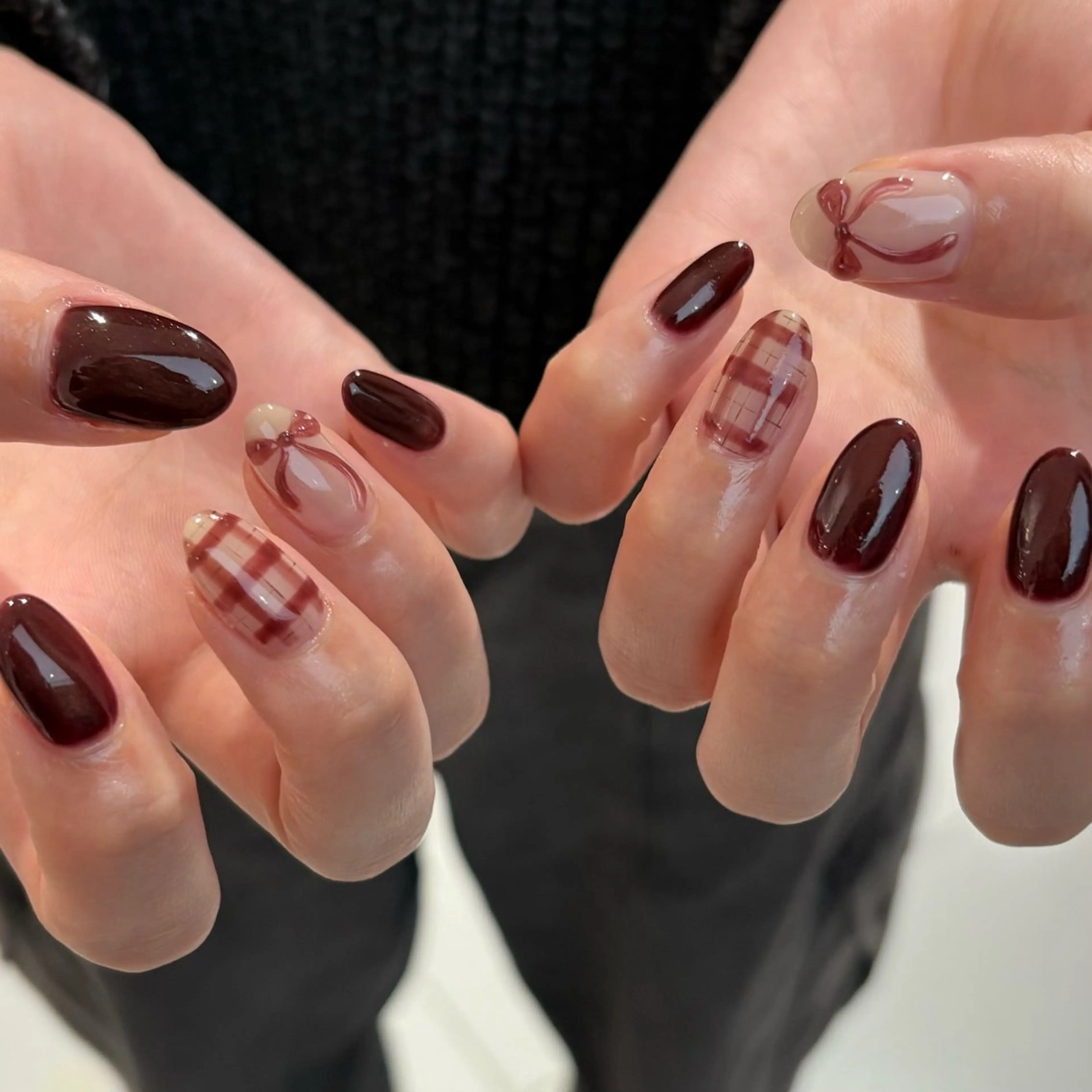 片手2本アート(持ち込みデザイン)¥8800→の写真