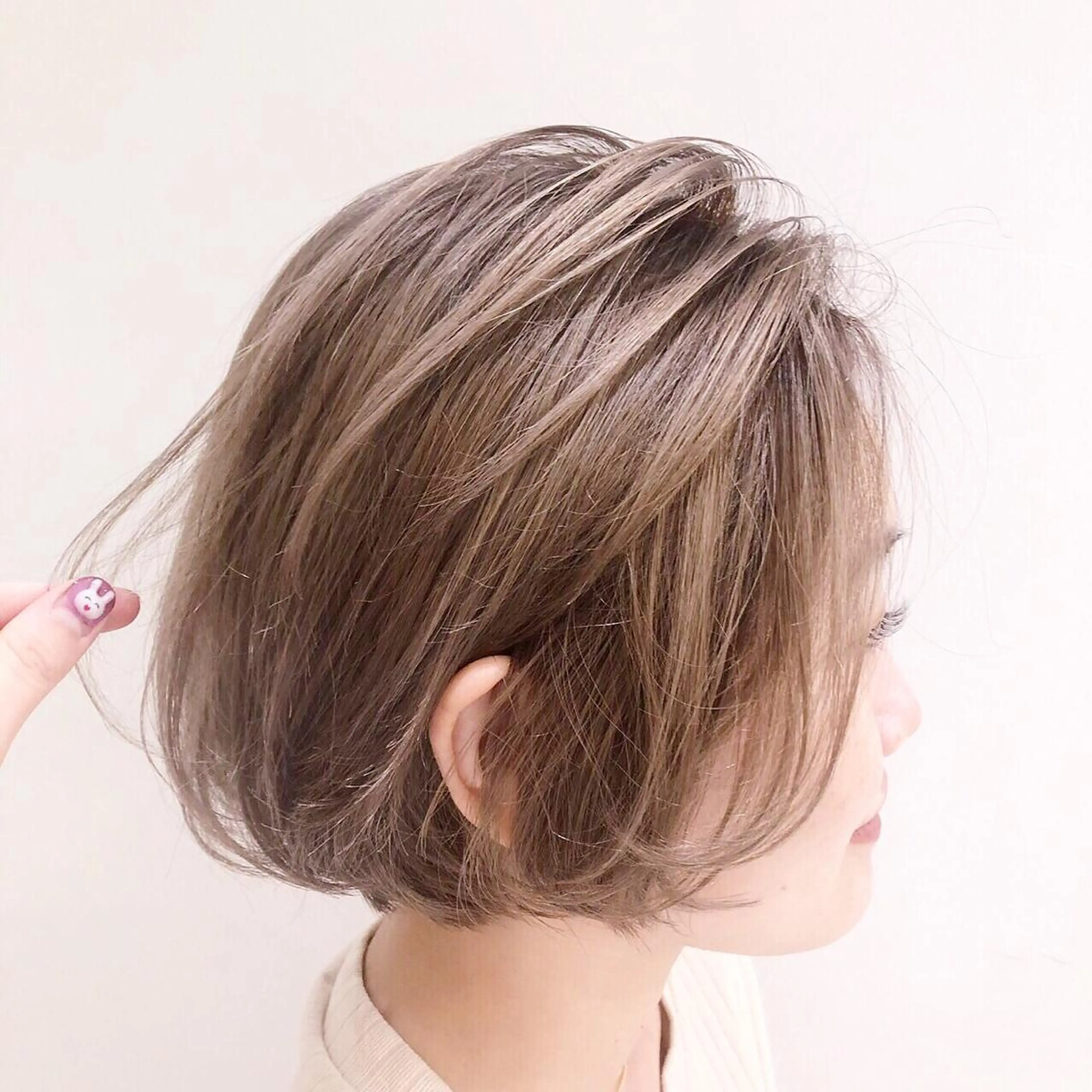 ショート カラー パーマ ヘアアレンジ ブリーチ 脱白髪染め特化GBG 自由が丘所属・【白髪ぼかし 専門GBG】自由が丘のヘアスタイル