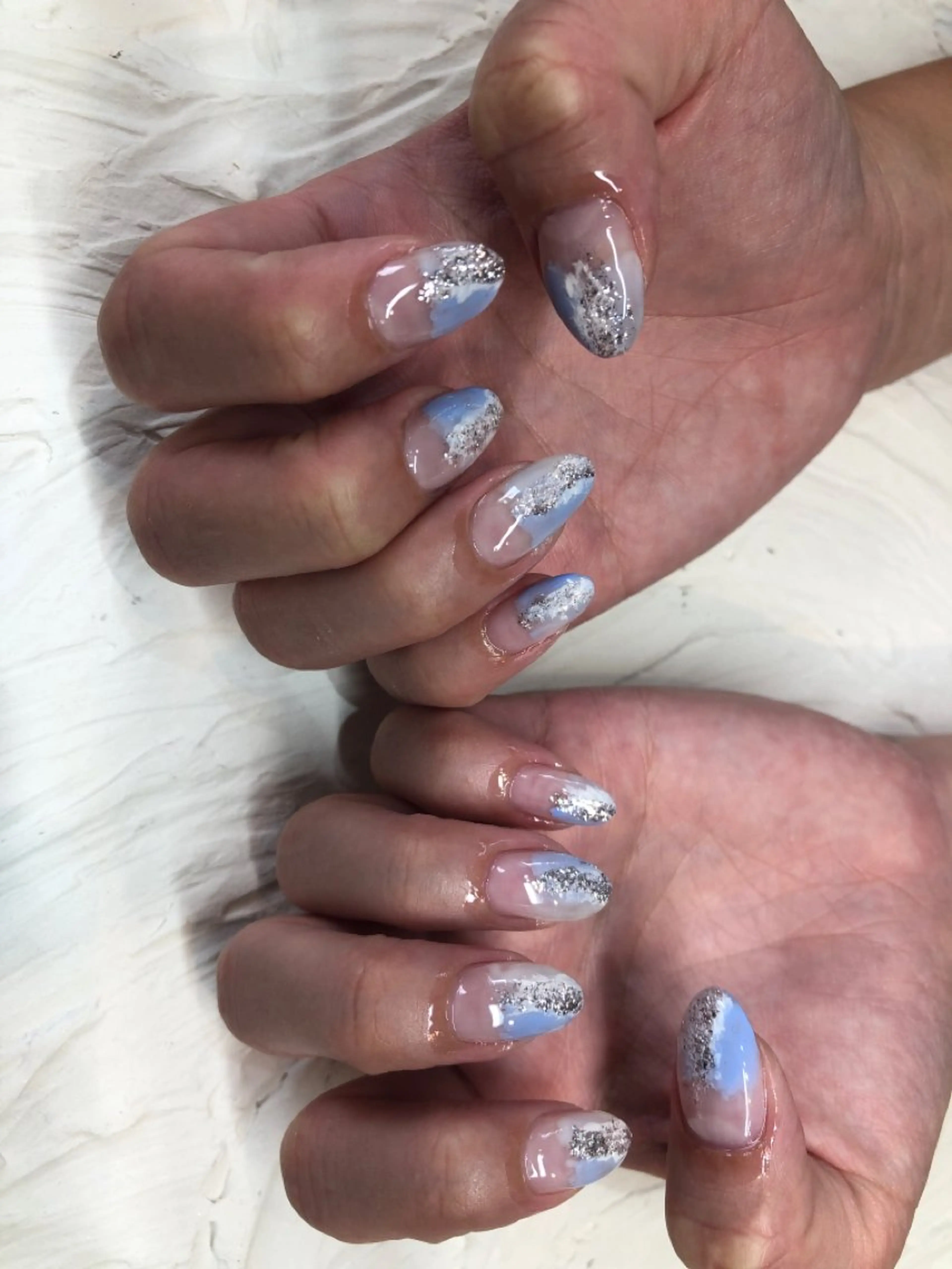 ネイル ニュアンスネイル MANAMI W【今福鶴見店】のネイルデザイン