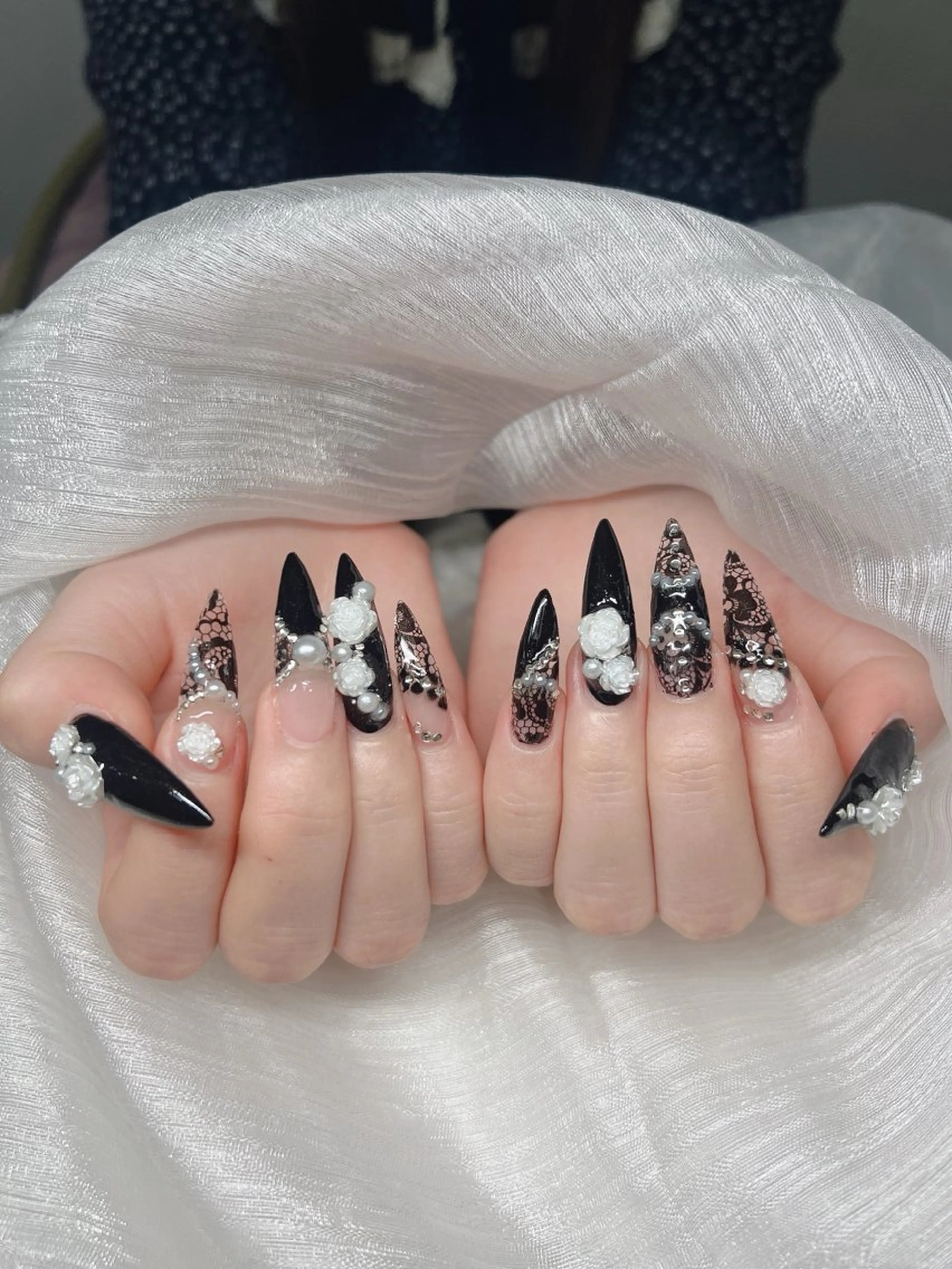 ネイル ハンドネイル Lee Nails チップ長さだし専門店のネイルデザイン