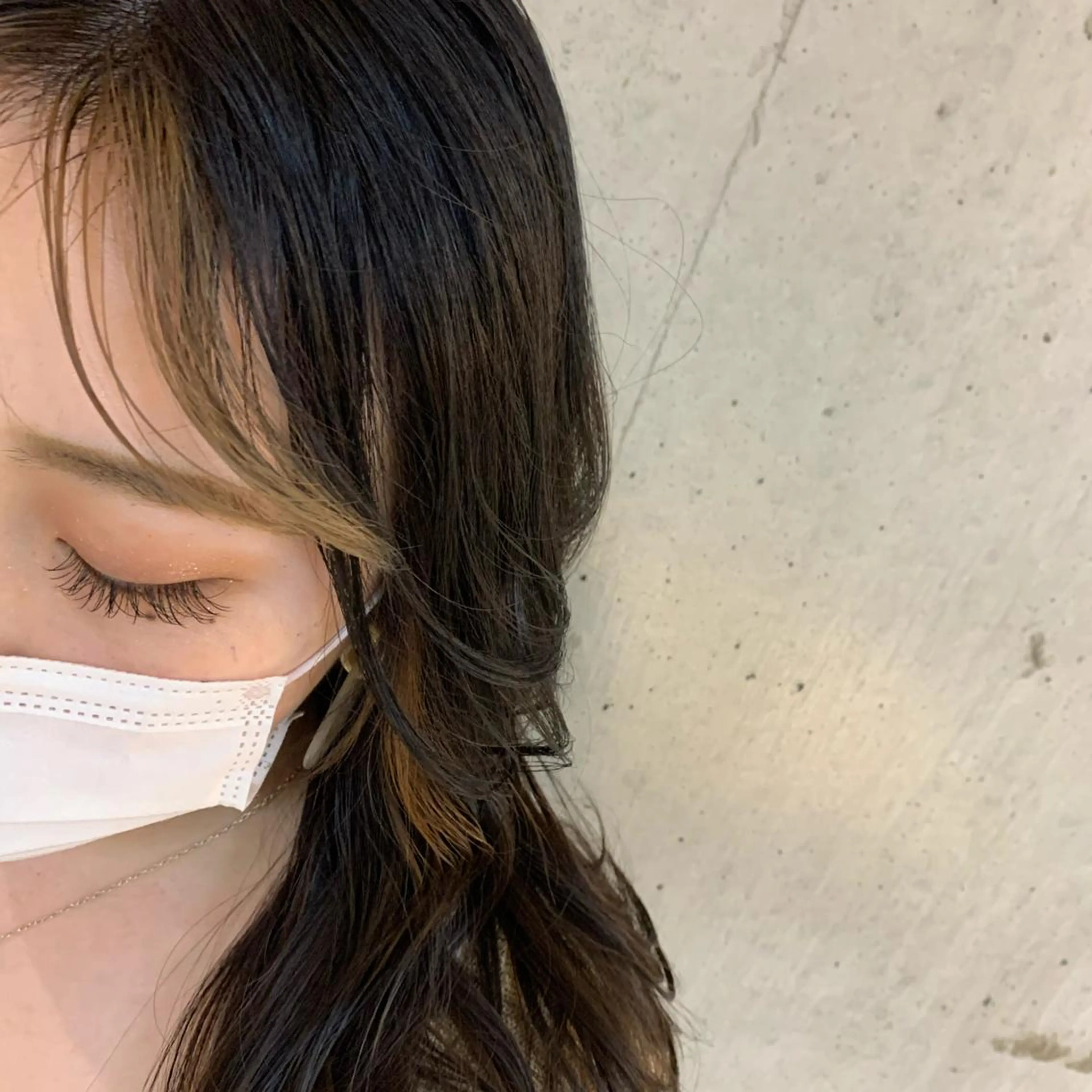 ミディアム 藤森結子/韓国ヘア/ パーソナルカラー診断のヘアスタイル