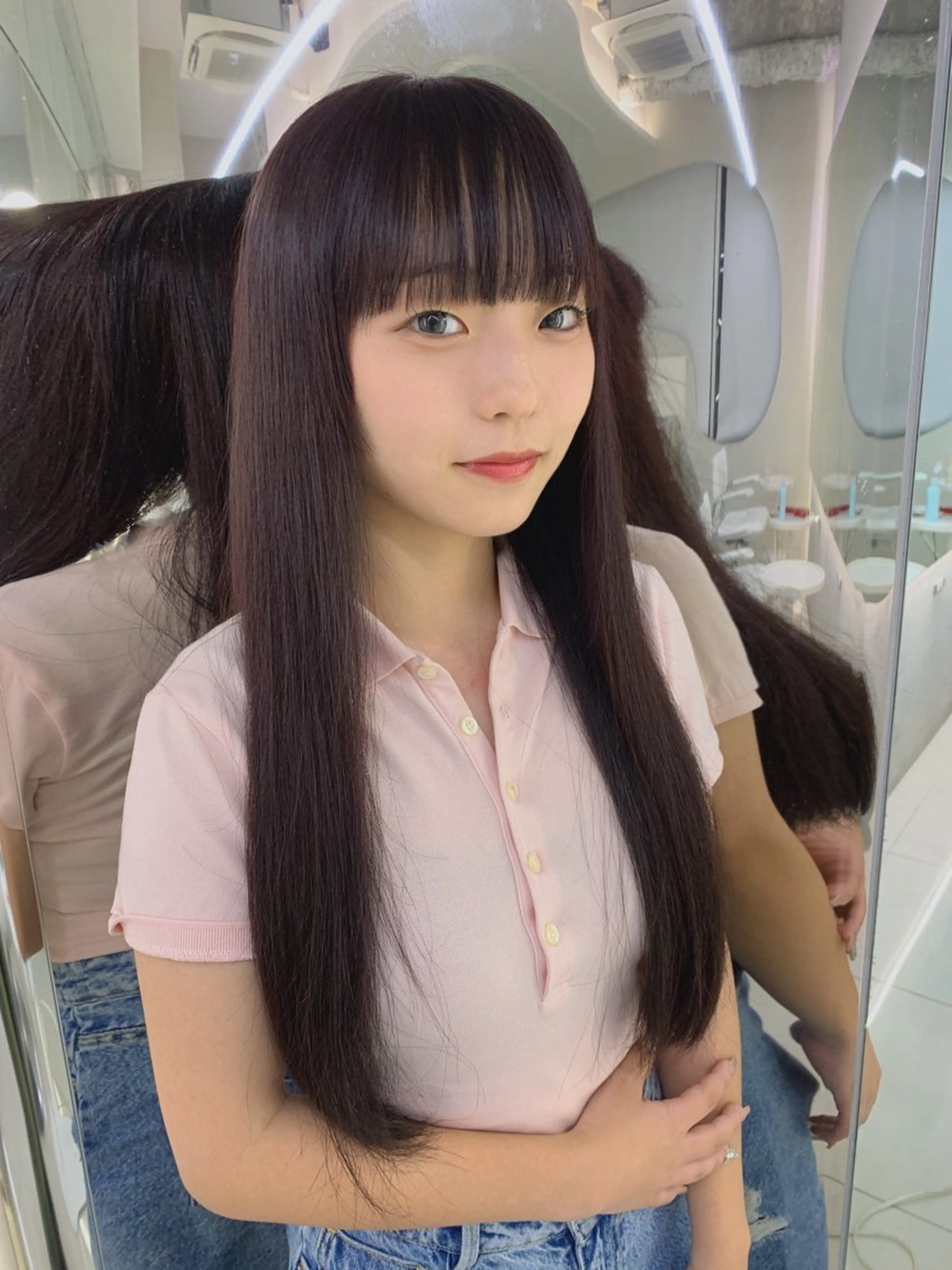 カラー ヘアカラー トリートメント ANN GAGAのヘアスタイル