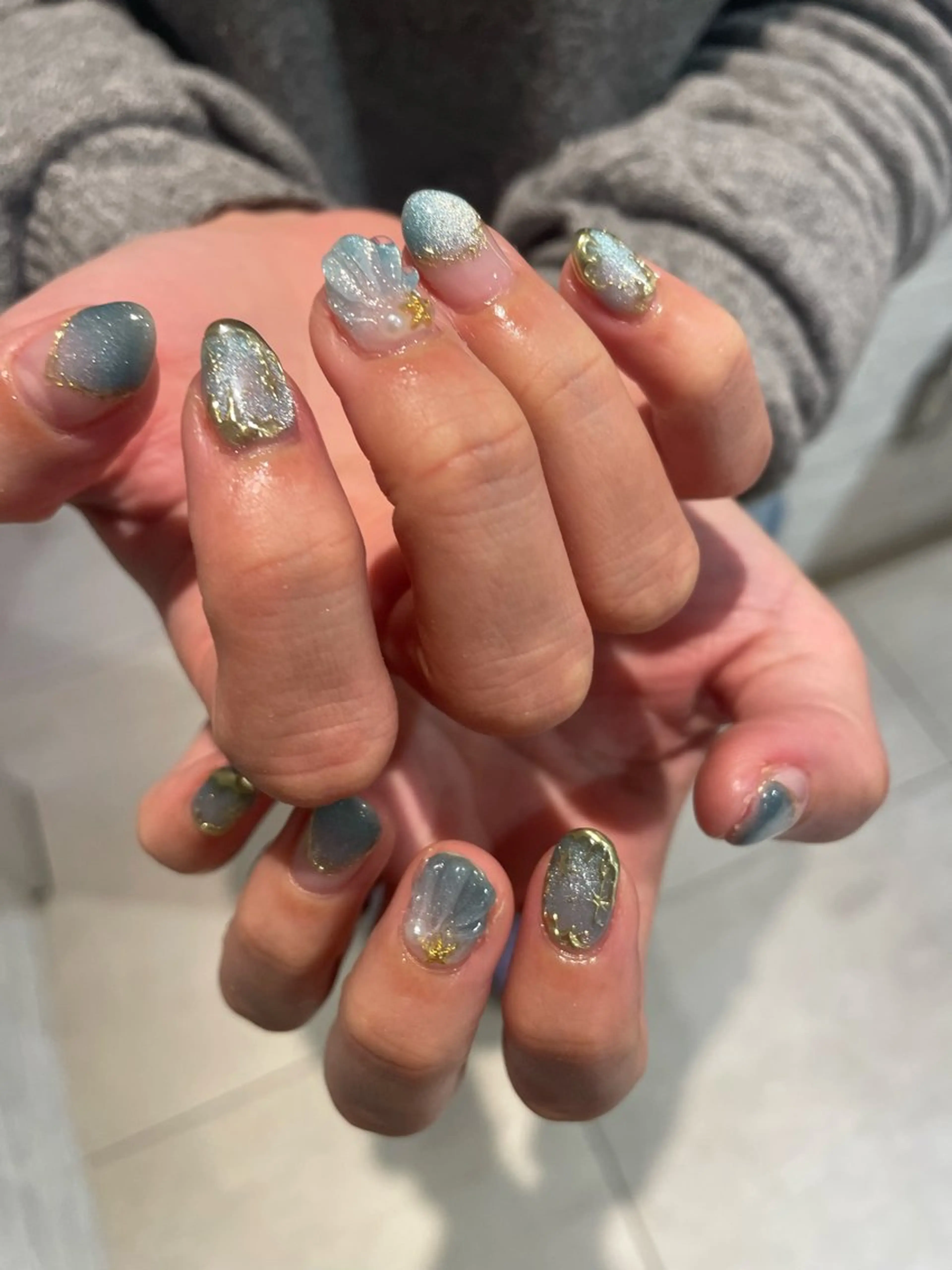 ショート 尾張 玖羽のネイルデザイン