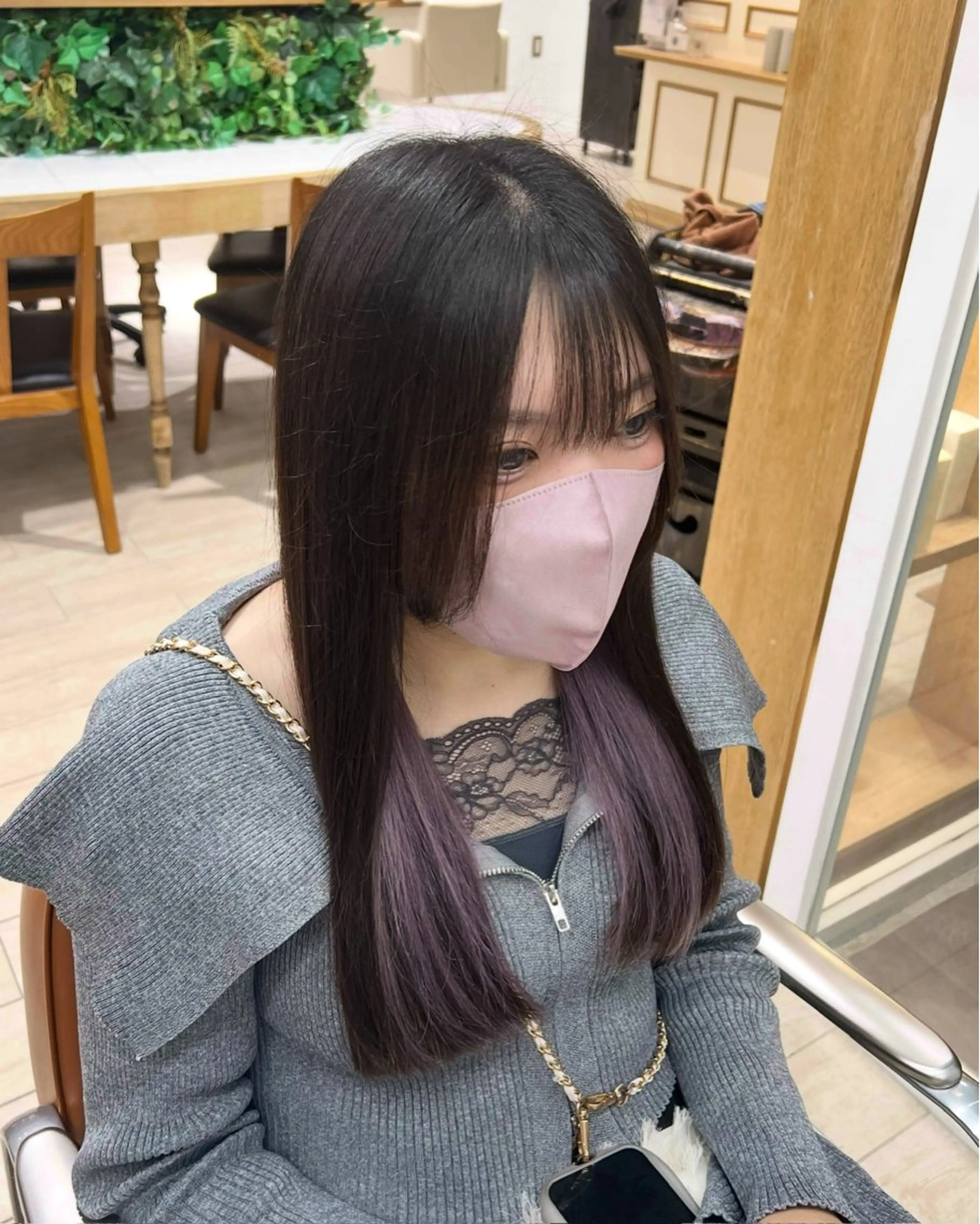 ロング カラー ラベンダーカラー ピンクカラー ヘアカラー カット/カラーモデル 募集 セイノチヒロのヘアスタイル