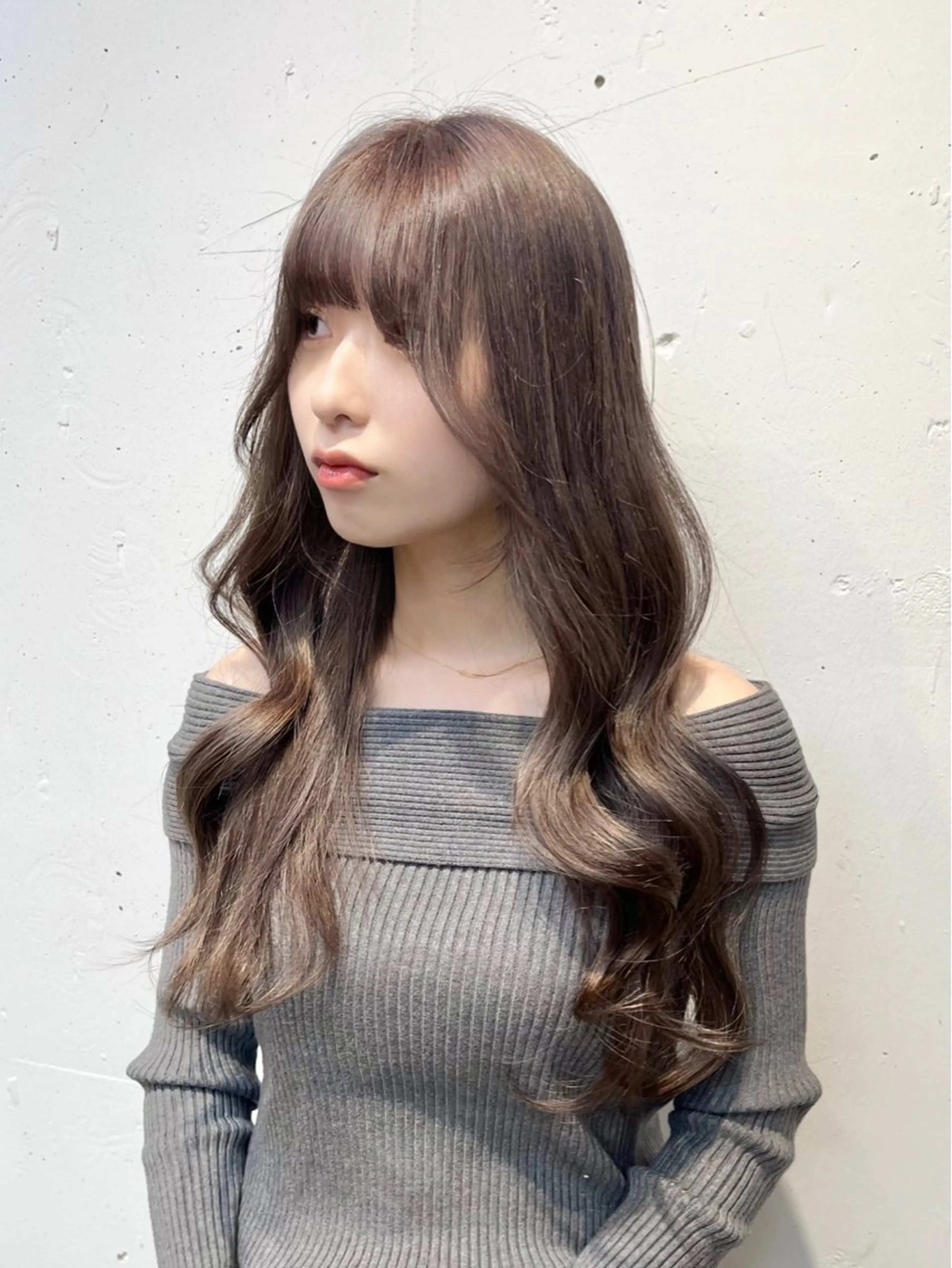 ロング カラー カット ヘアカラー 🎀taro ブリーチなしカラーのヘアスタイル