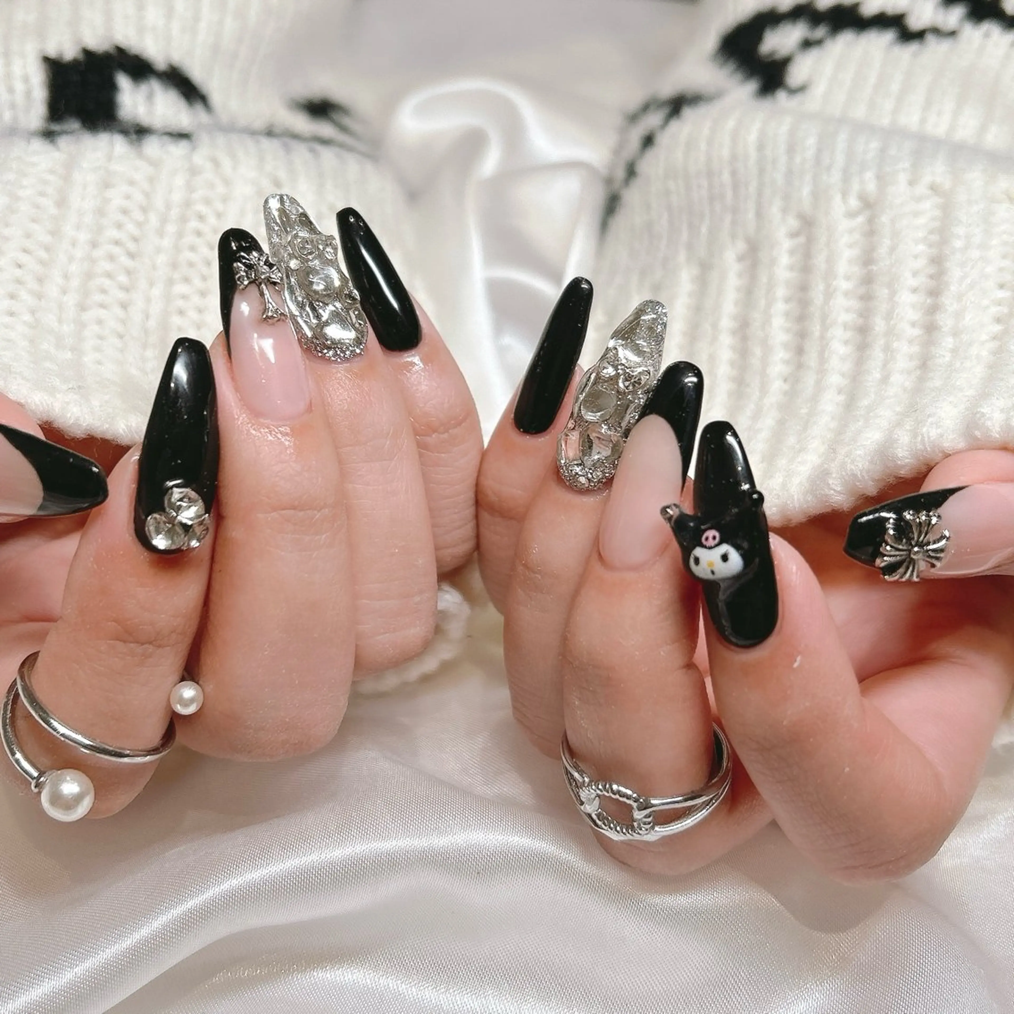 ネイル ハンドネイル junna のぞいてねのネイルデザイン