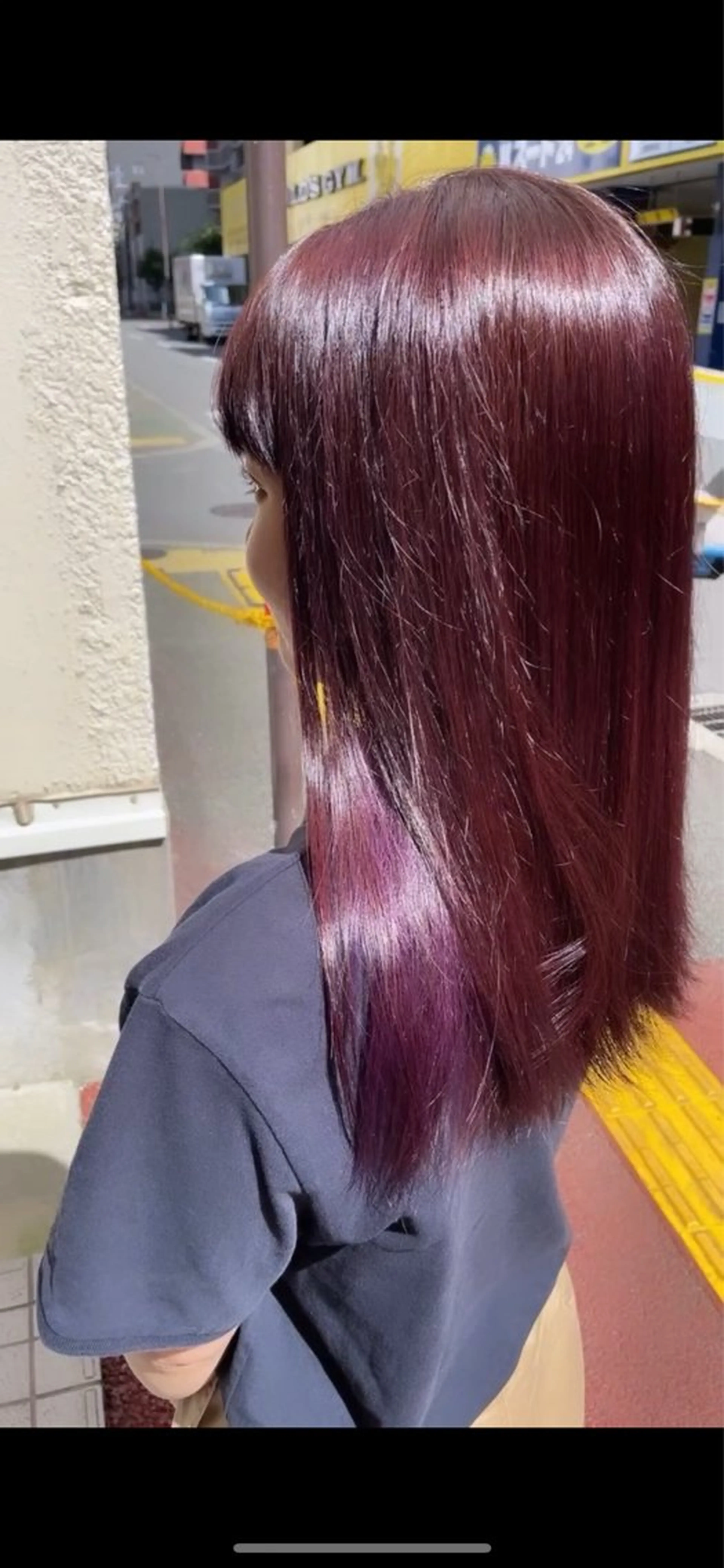 セミロング カラー ヘアカラー nagano saraのヘアスタイル