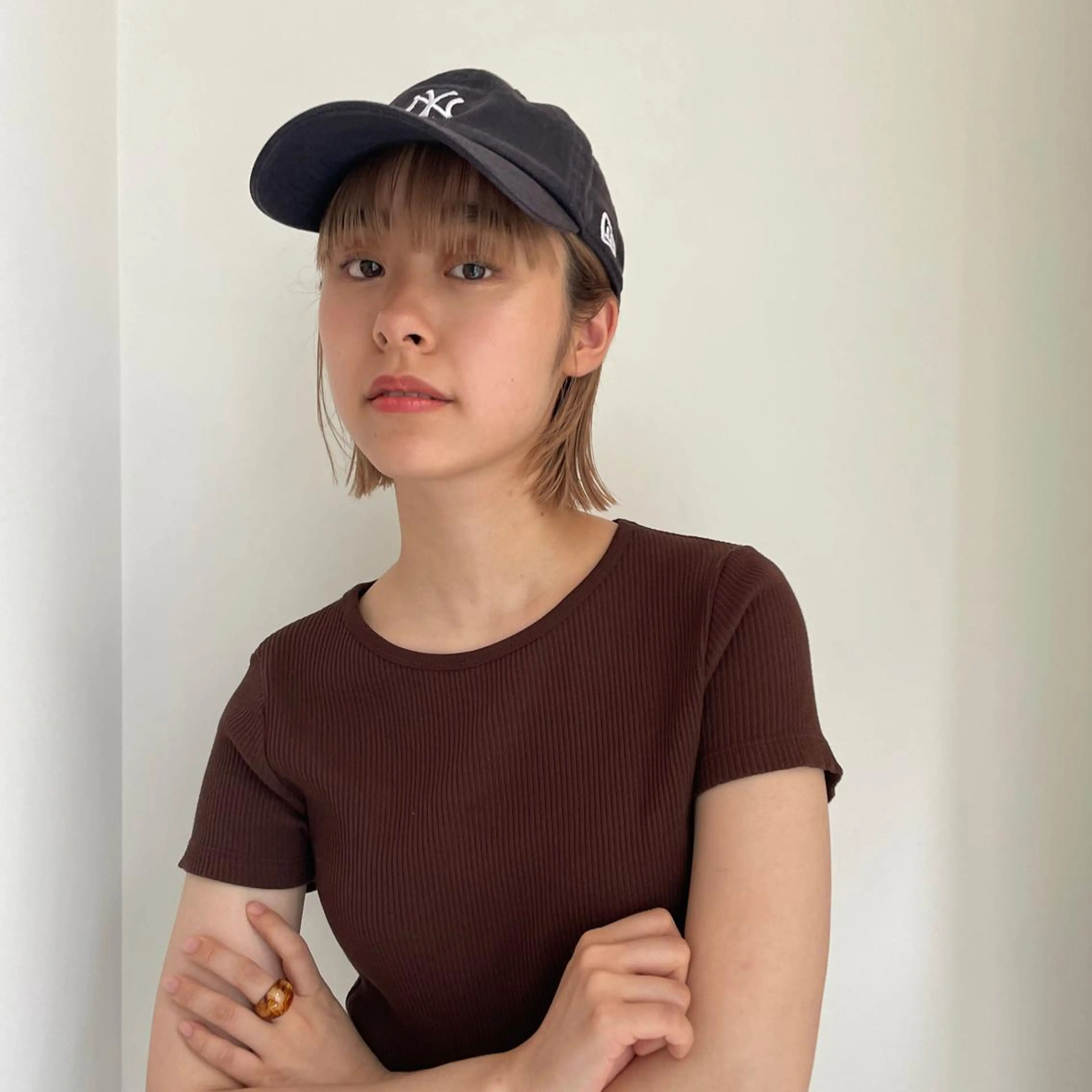 ショート カラー パーマ ヘアアレンジ メンズ キッズ ネイル マツエク・マツパ アイブロウ casane所属・暖色・前髪カット 🎗️佐藤ゆみこのヘアスタイル