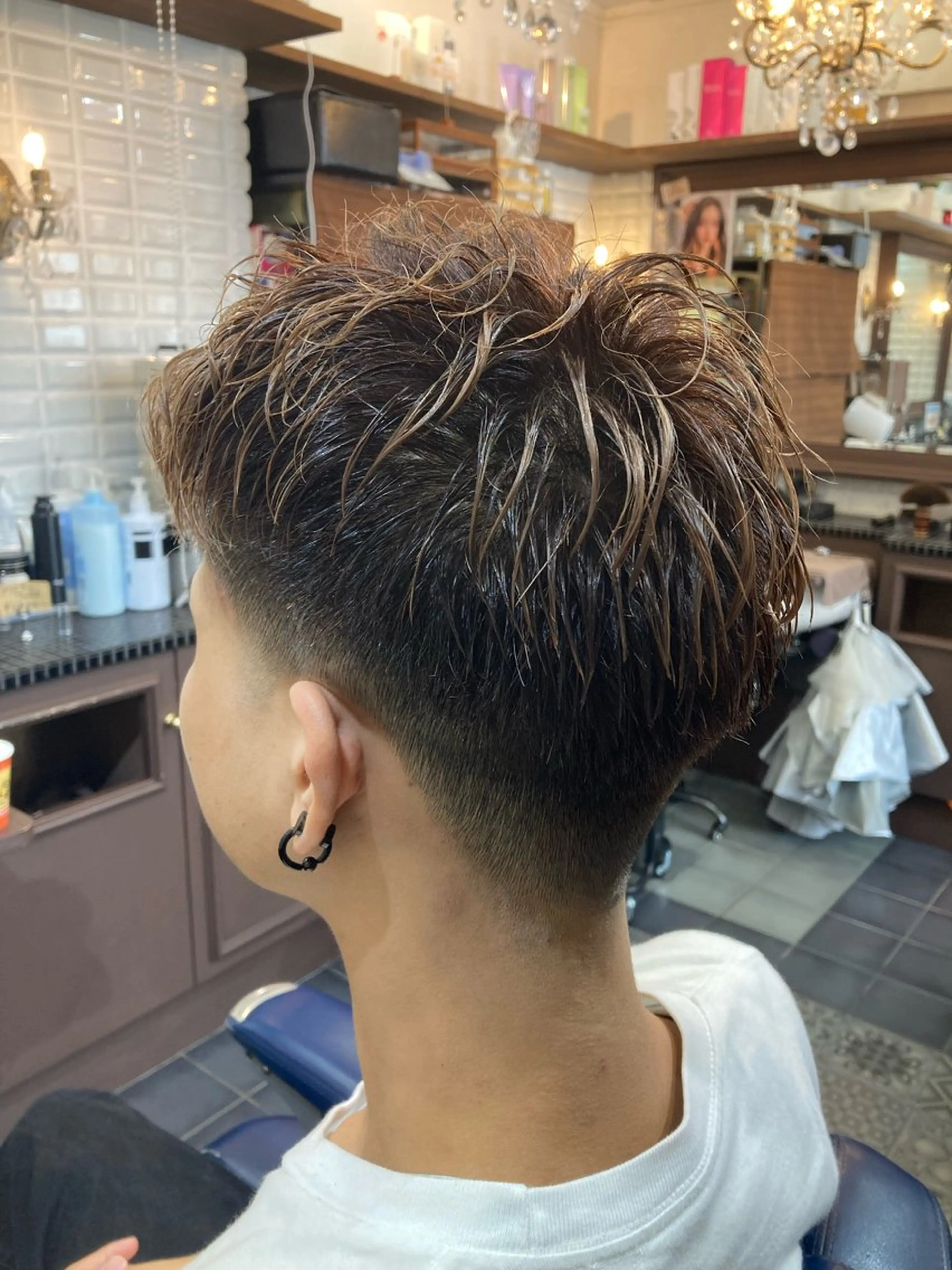 メンズ フェードカット カット トリートメント ルピナス中田店長 山口大地のヘアスタイル