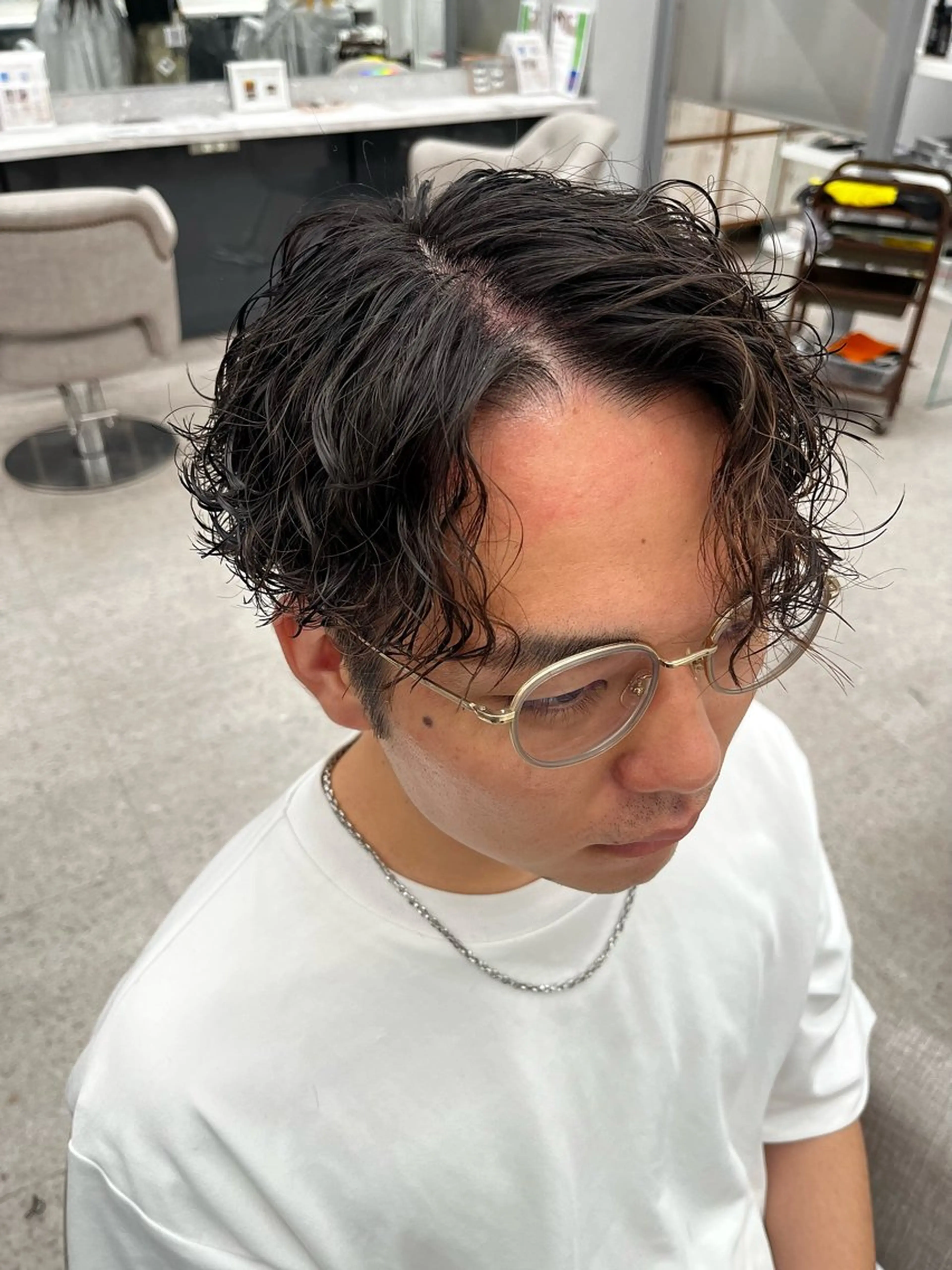 パーマ メンズ カット パーマ 🍐シャドウパーマ メンズ特化/守岡🍐のヘアスタイル