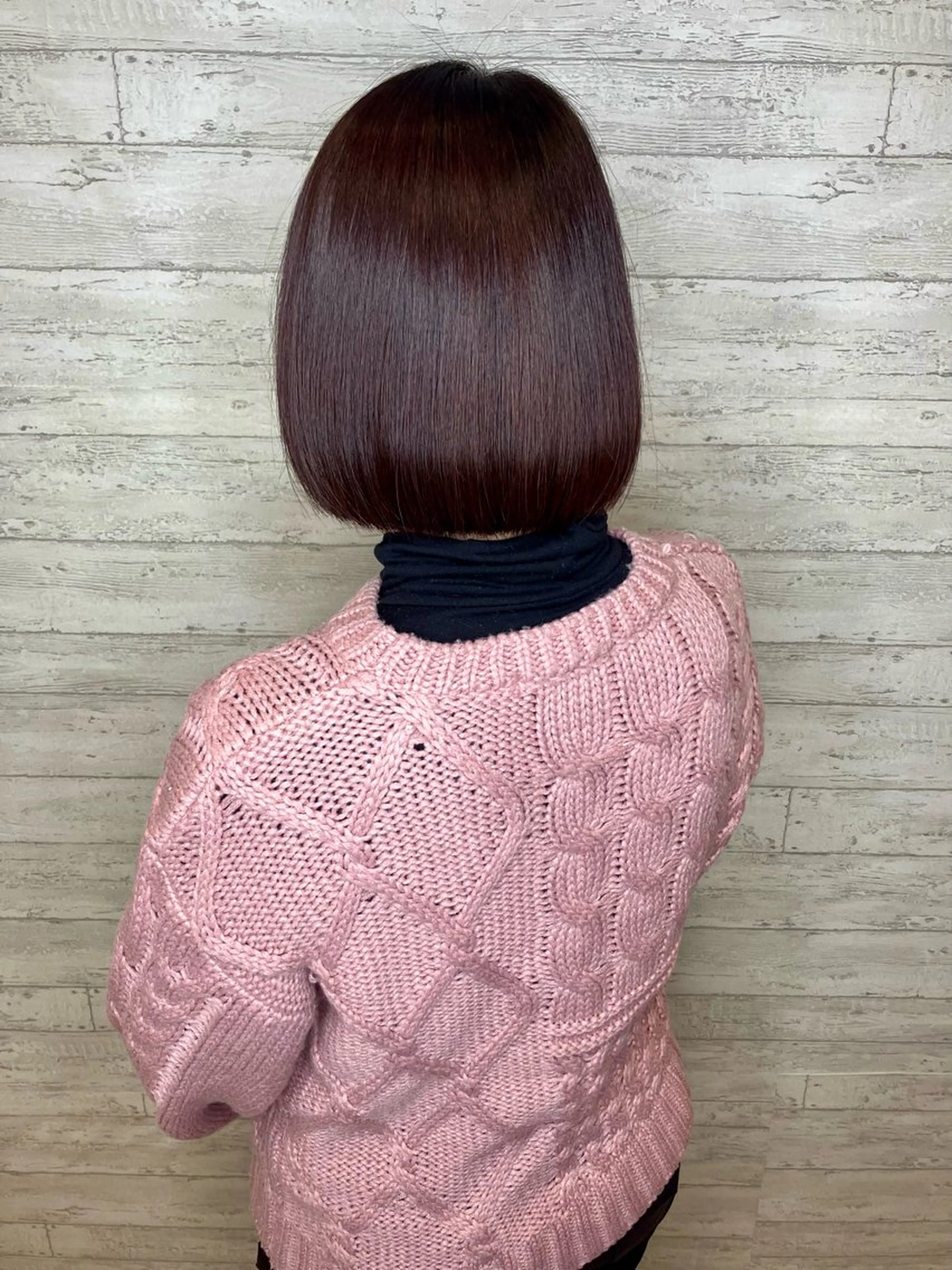 ショート カラー ブラウンカラー ピンクカラー ピンクブラウン 小池 穂果/ 府中のヘアスタイル