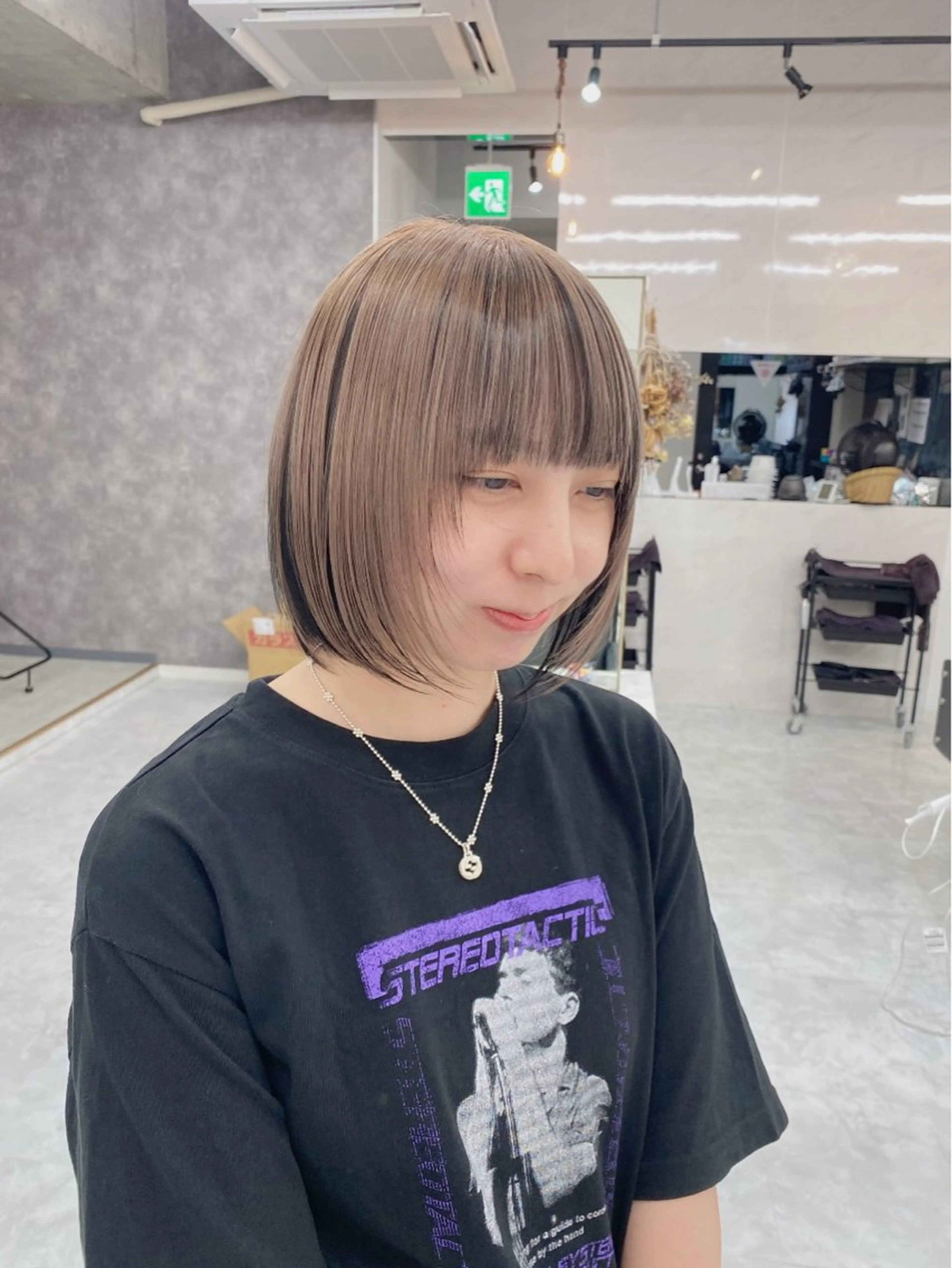 ショート カラー ヘアアレンジ 𝐠𝐢𝐫𝐥𝐲 𝐦𝐨𝐝𝐞🖤のヘアスタイル