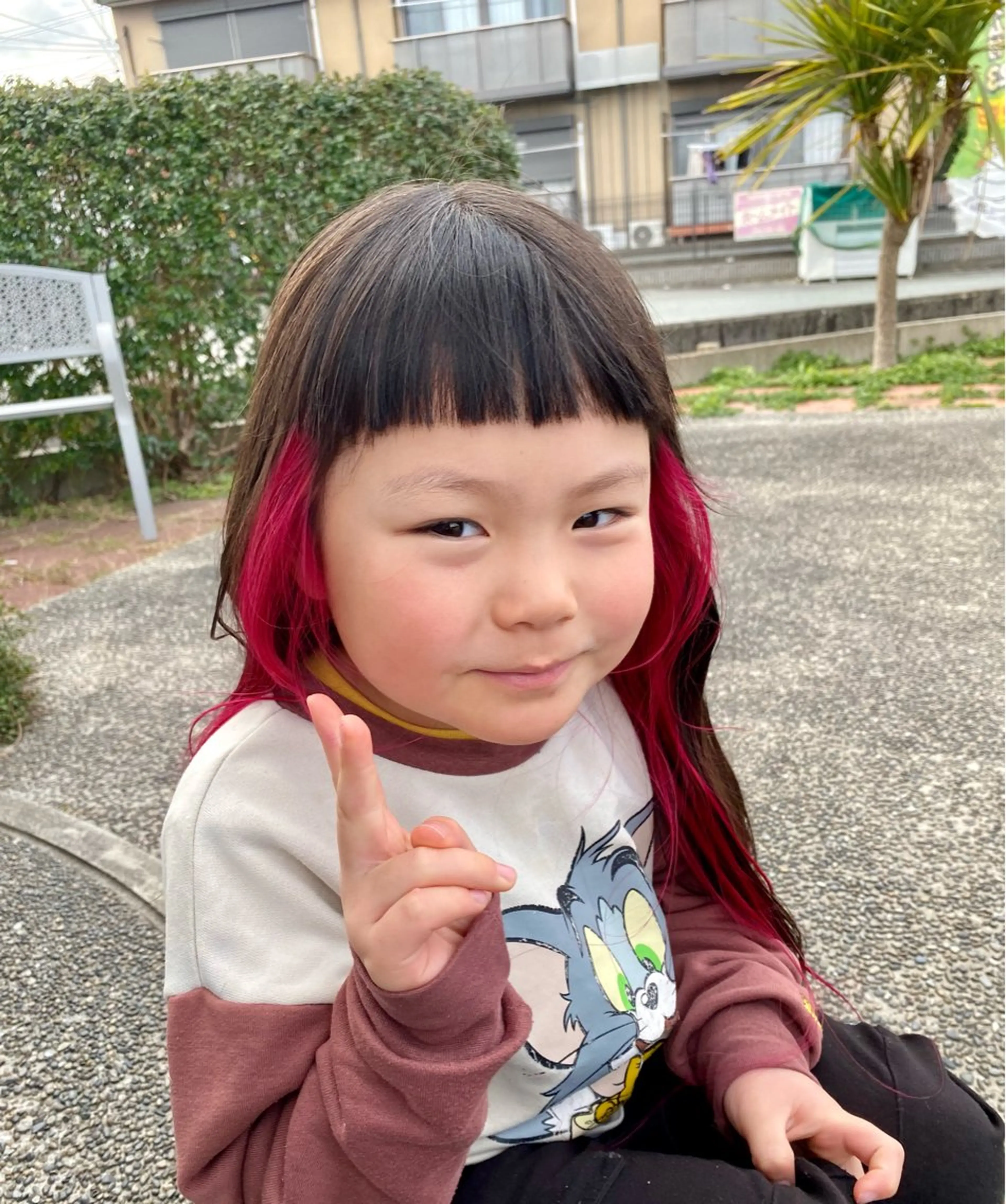 ロング 北川 飛瑶のヘアスタイル