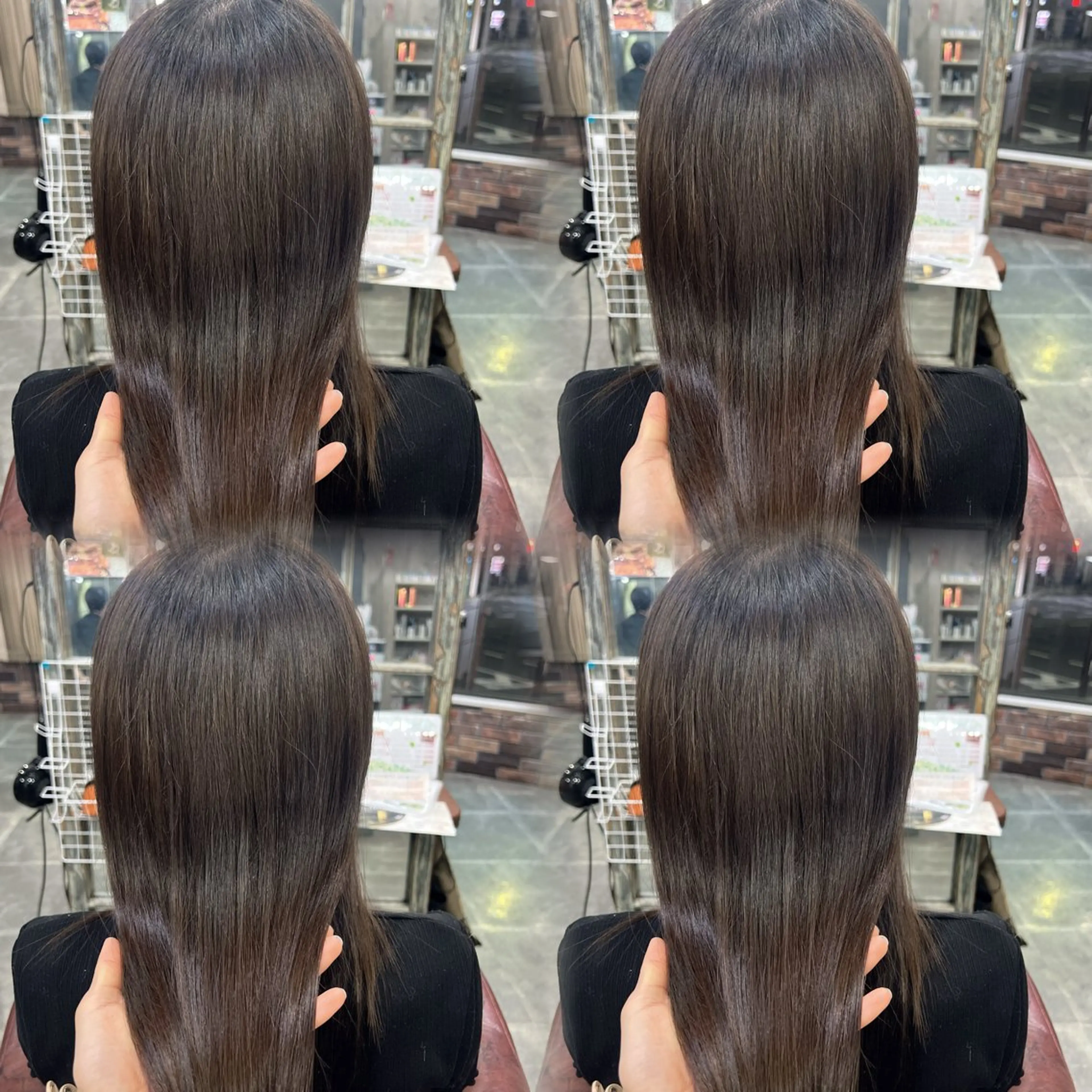 ロング ヘアカラー トリートメント 髪質改善×韓国風× 透明感💐深江裕稀のヘアスタイル