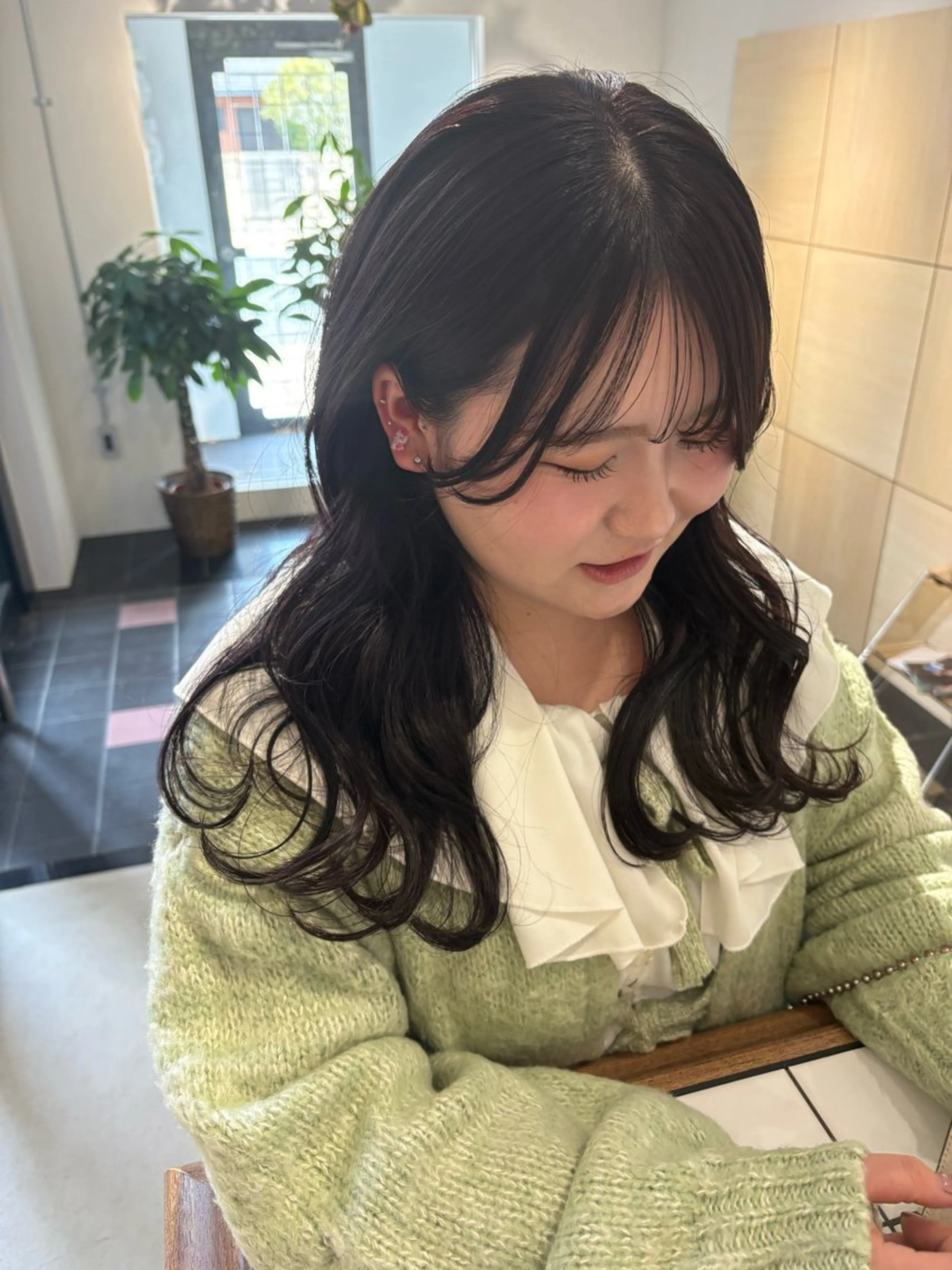 ロング カット ヘアカラー トリートメント Yui 🫧のヘアスタイル