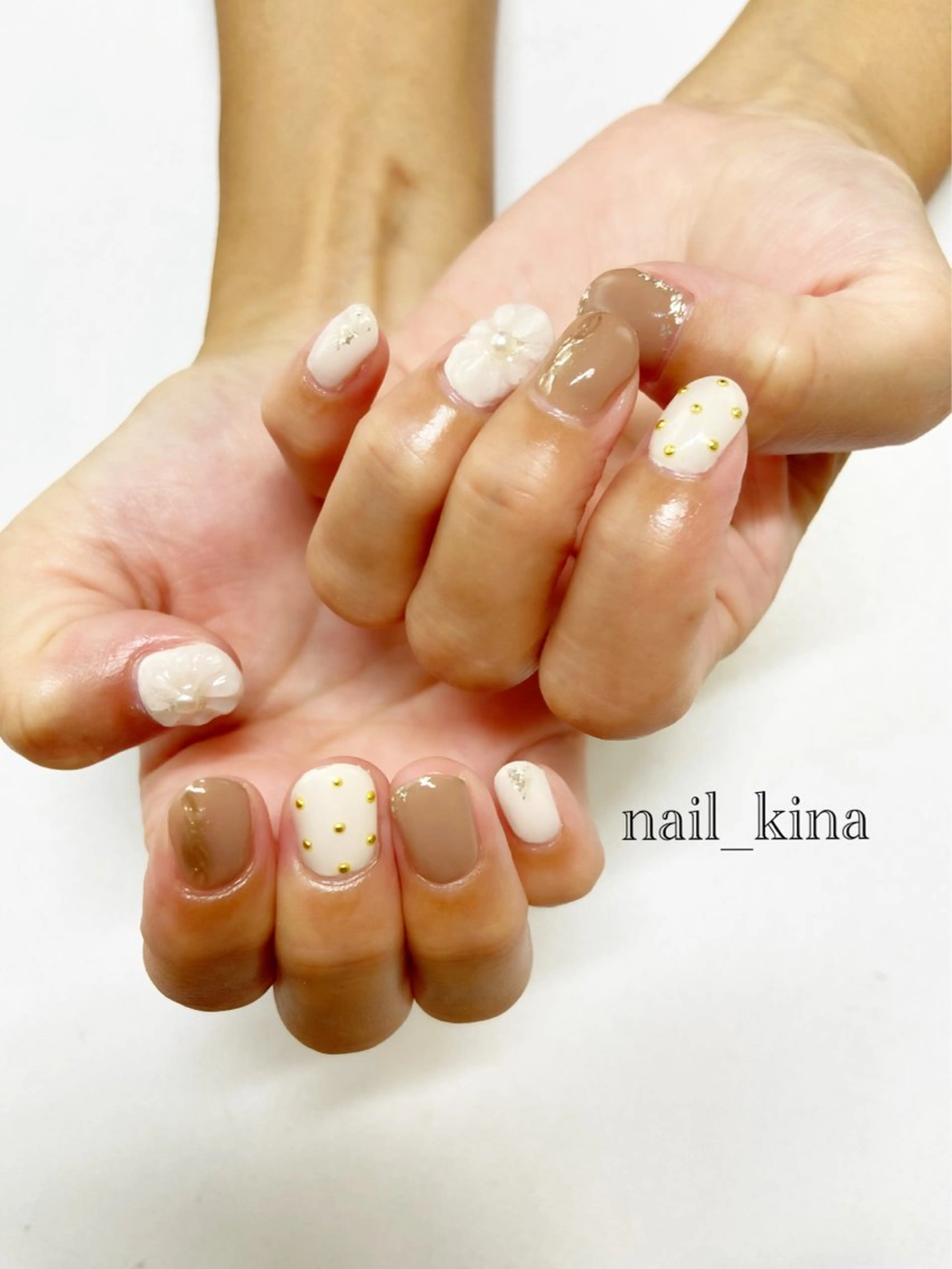 ネイル アートネイル ぷっくりネイル nail_ kinaのネイルデザイン