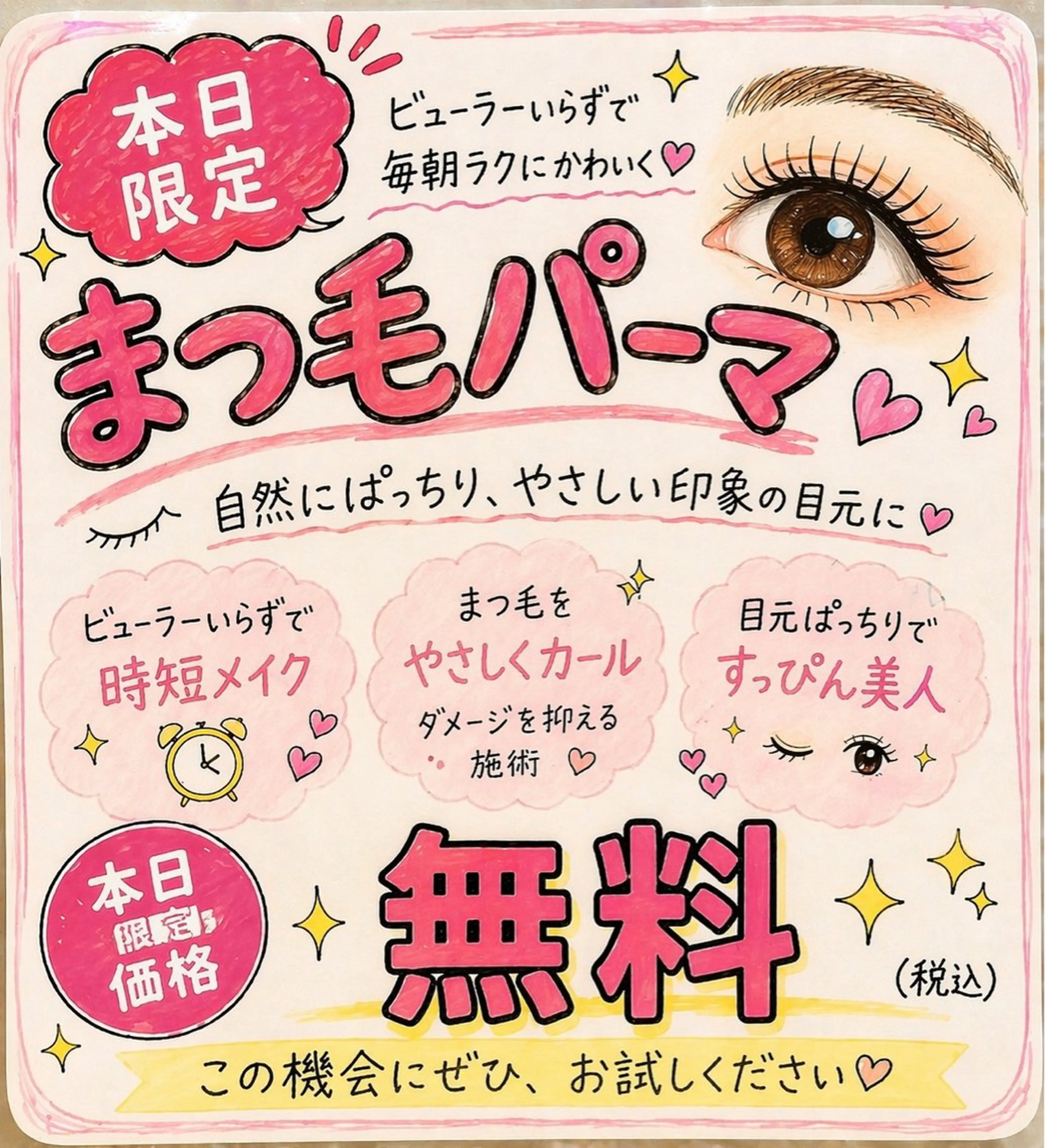 マツエク・マツパ まつげパーマ Poppo せーちゃんのマツエク・マツパデザイン