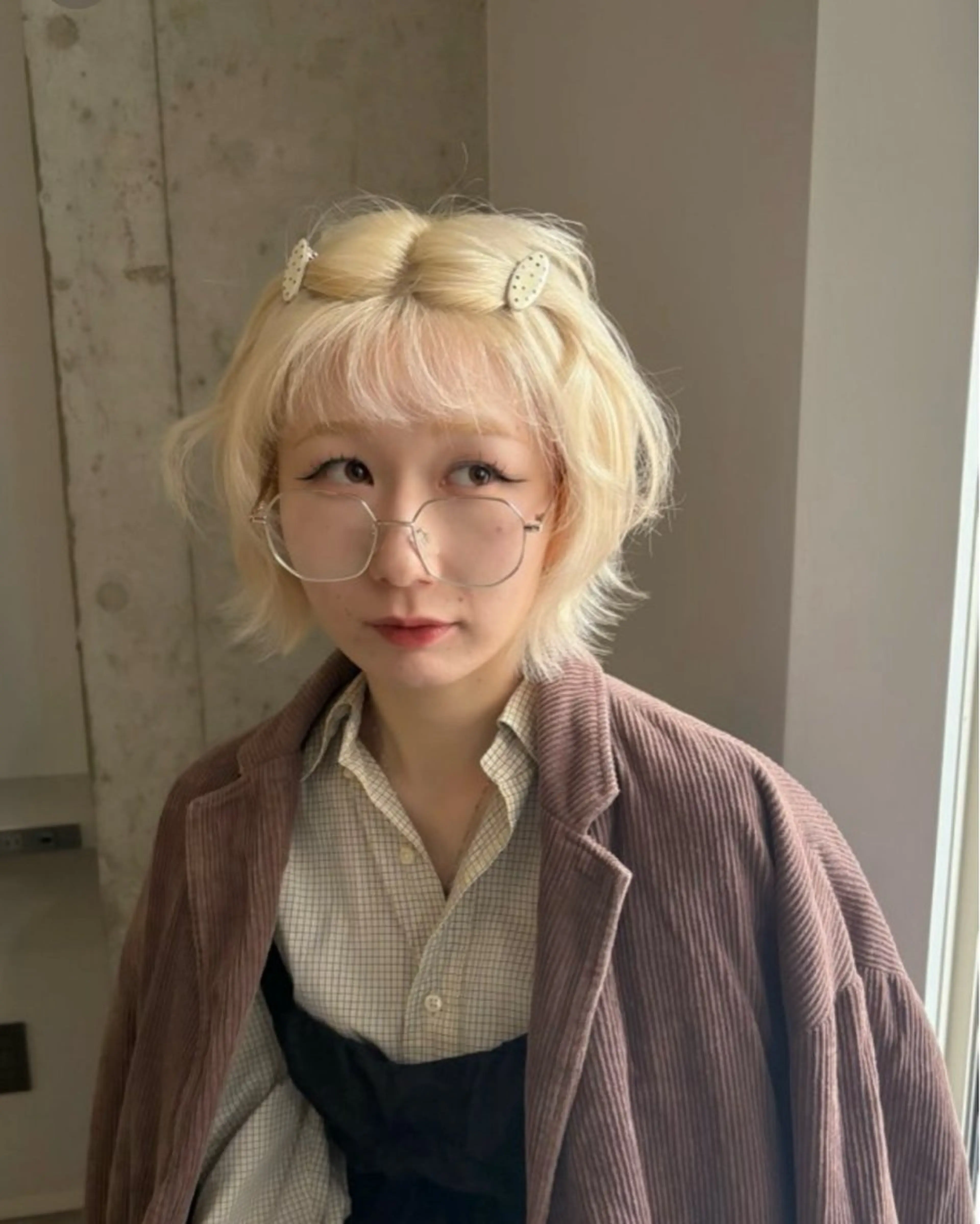 ショート カラー カット ヘアカラー トリートメント 🌝ぷる艶ハイトーン 柔らかヘア🍅まあやのヘアスタイル