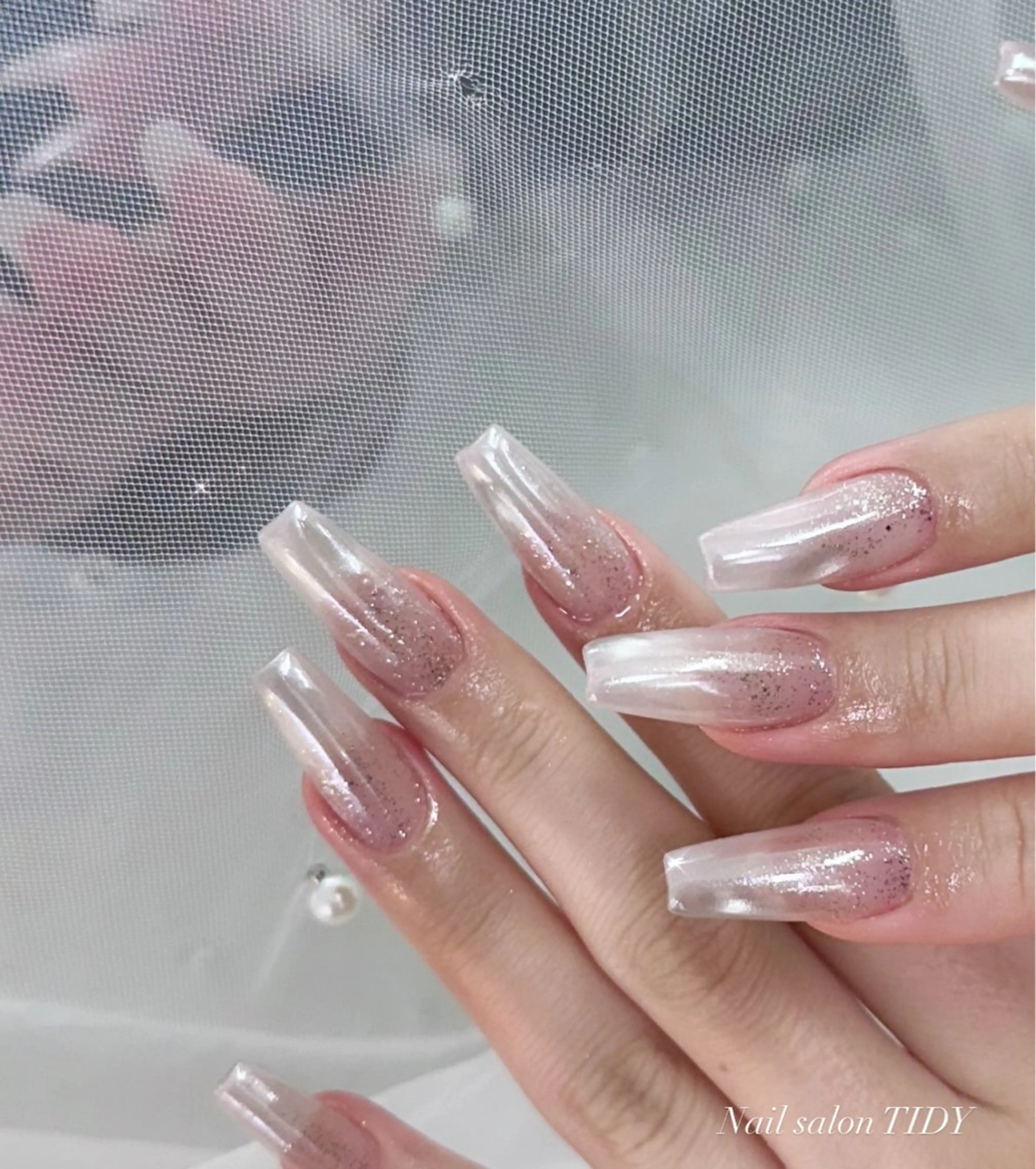 ネイル フットネイル ジェルネイル キラキラネイル 韓国ネイル マグネットネイル ハンドネイル TIDY M&Mのネイルデザイン