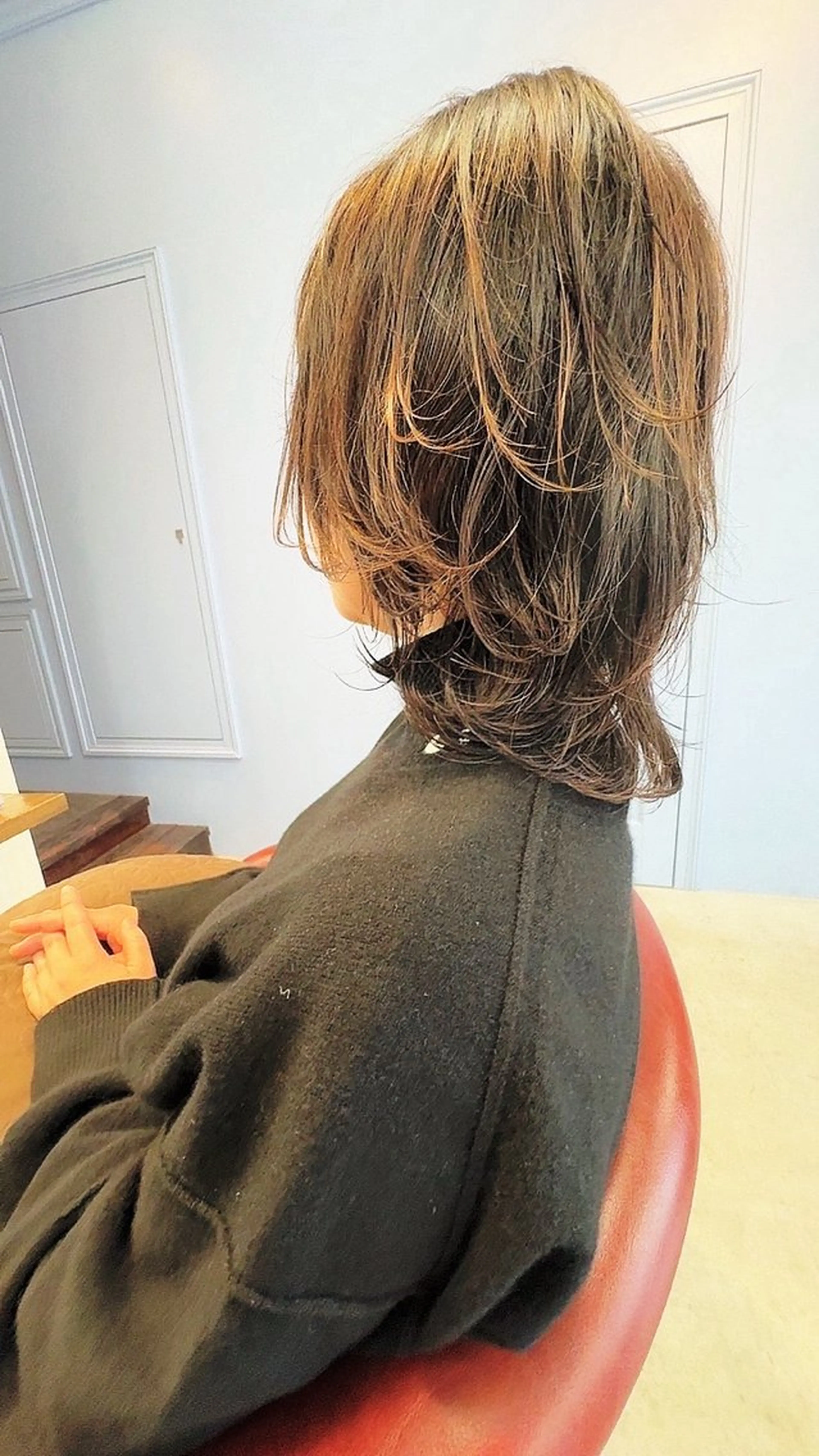 ミディアム カラー パーマ オーナースタイリスト 佐藤のヘアスタイル