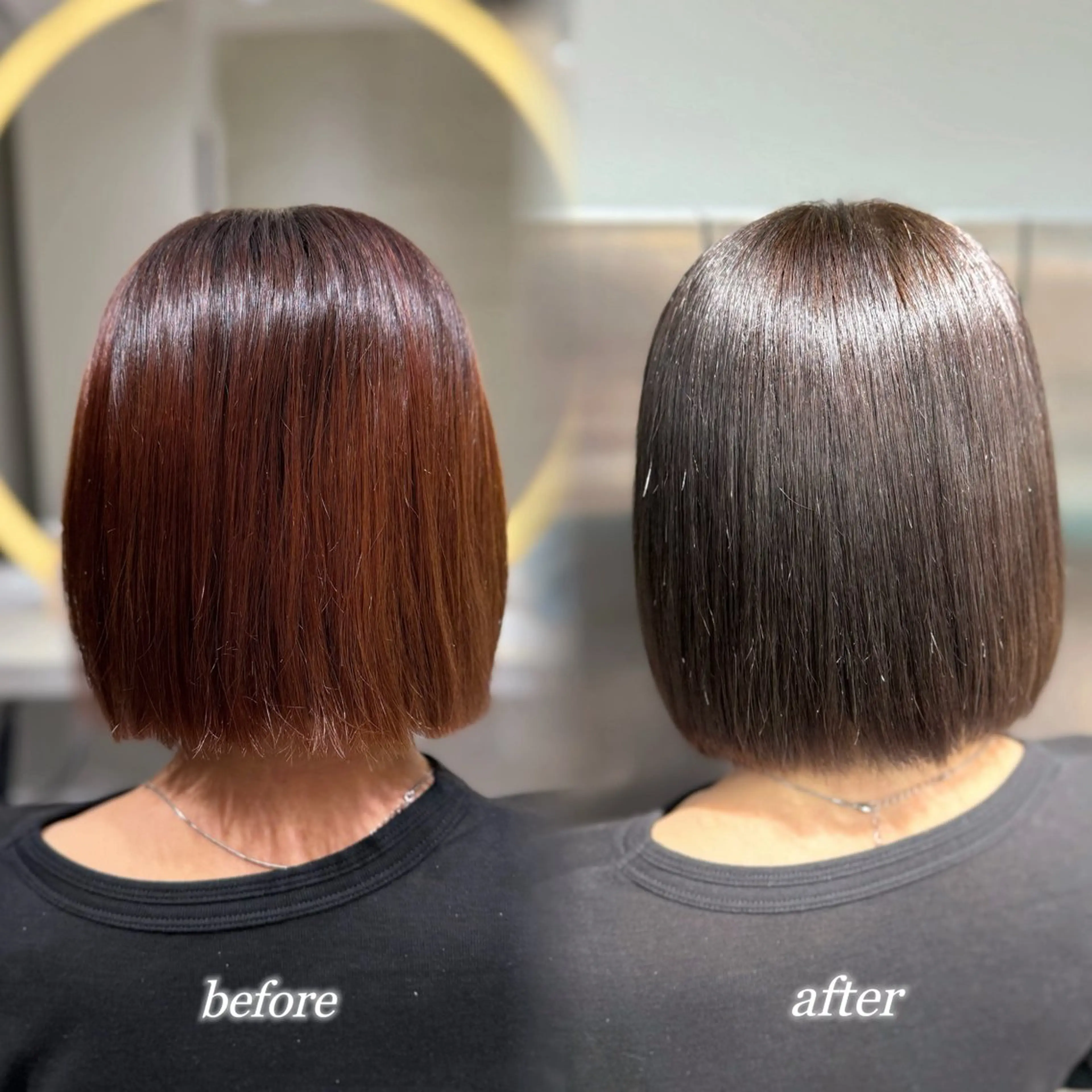 ミディアム カラー ハイトーン特化🤍/ 韓国ボブ / ハルナのヘアスタイル
