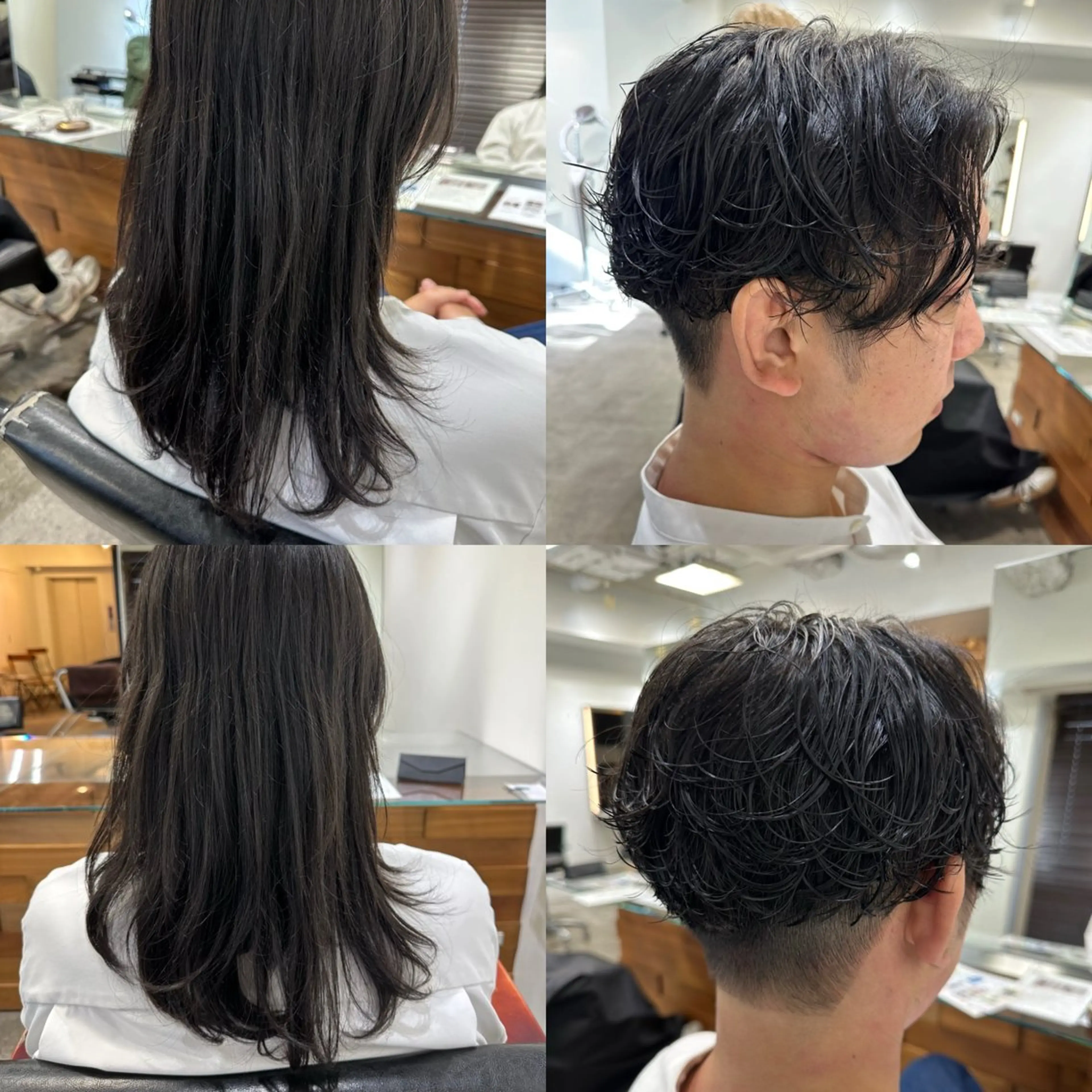 ミディアム パーマ メンズ ミディアムパーマ メンズパーマ 刈り上げ ボブ/レイヤー/透明 感カラー/dai🌿のヘアスタイル