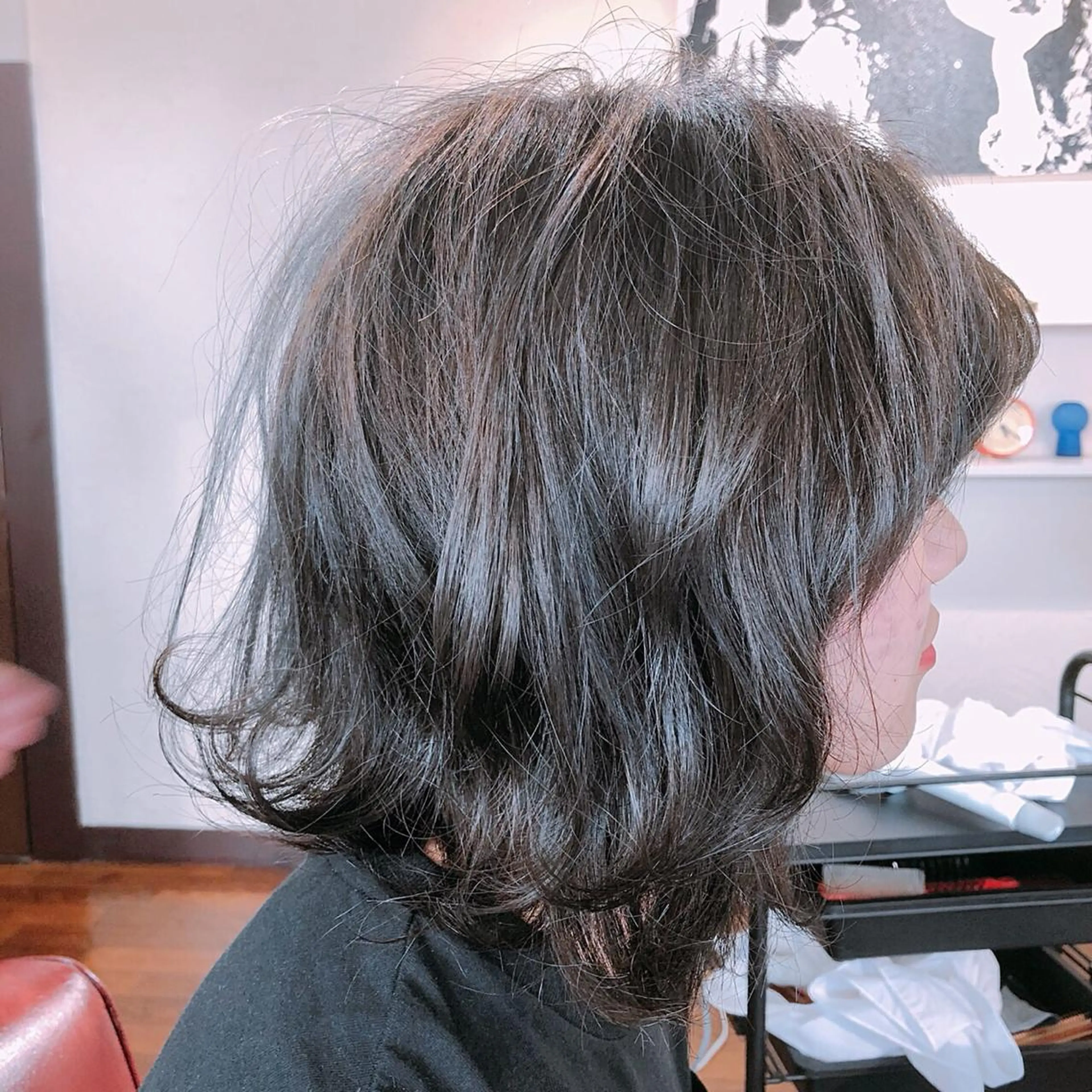 ミディアム カラー グレージュ 大嶋 宏隆のヘアスタイル