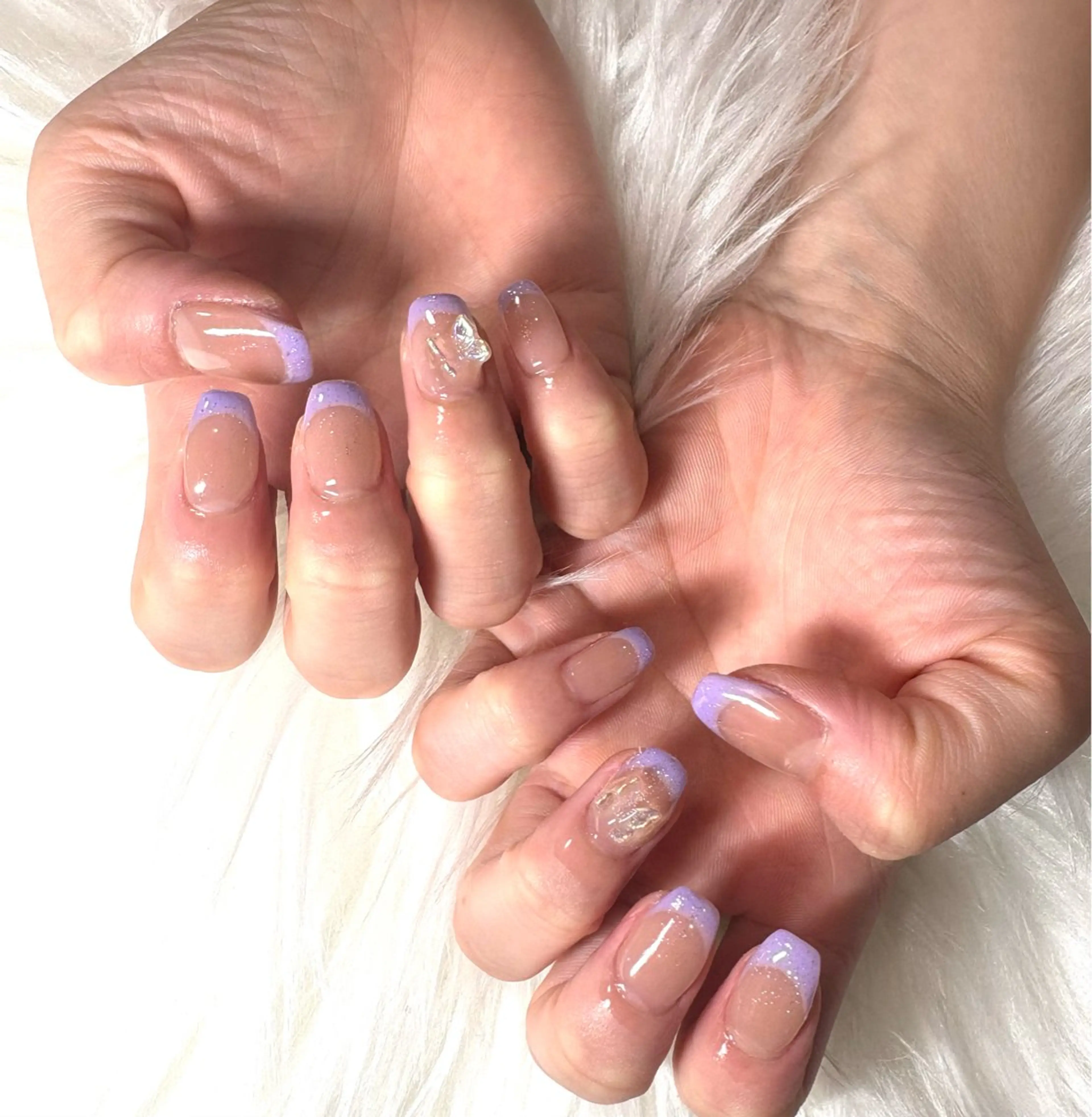 ネイル パープル 🌙🫧CHARME (RUKA)🦋🫧のネイルデザイン