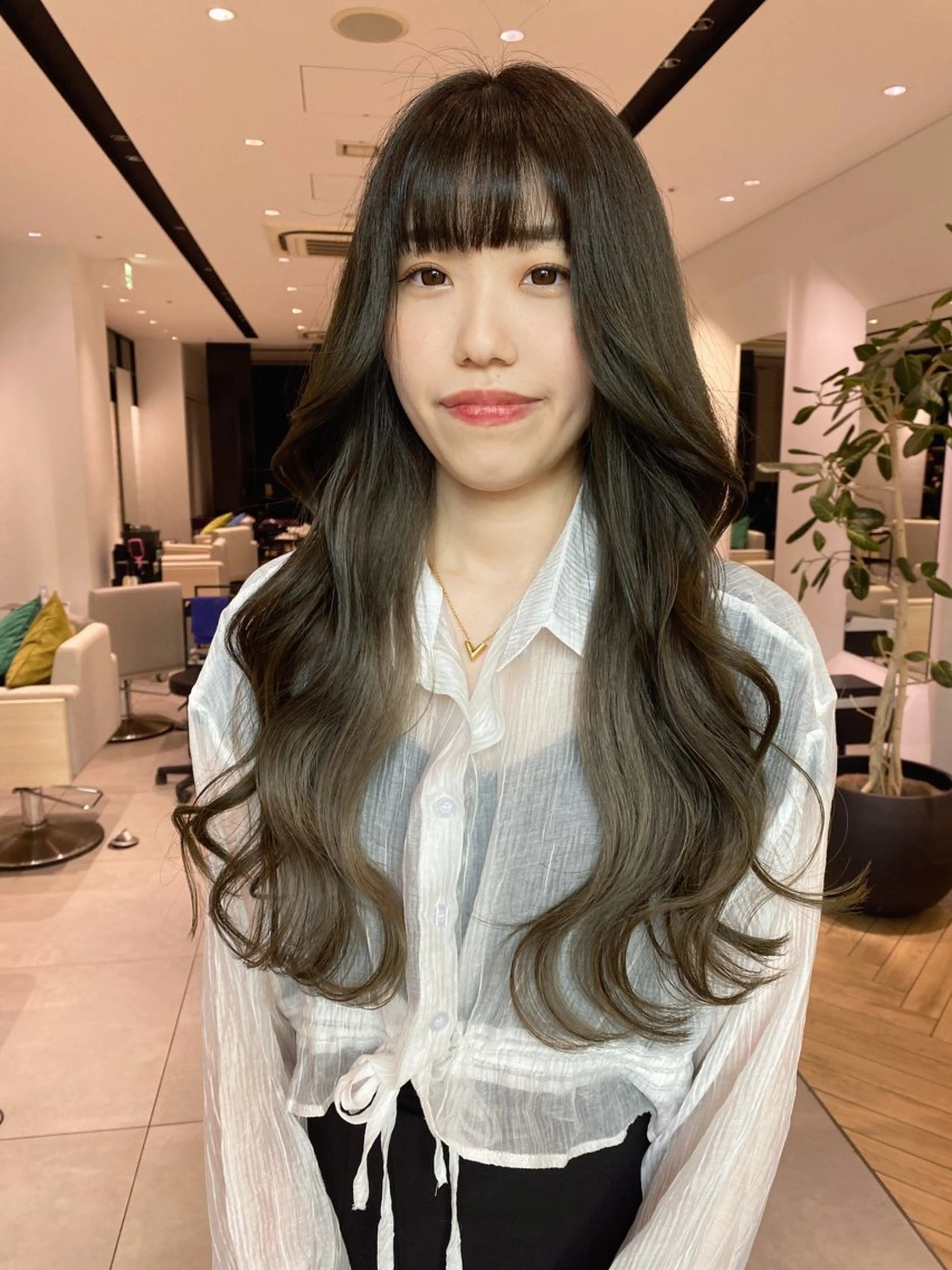 ロング ヘアカラー 艶カラーリスト 🌈銀座🌈牛込萌香のヘアスタイル