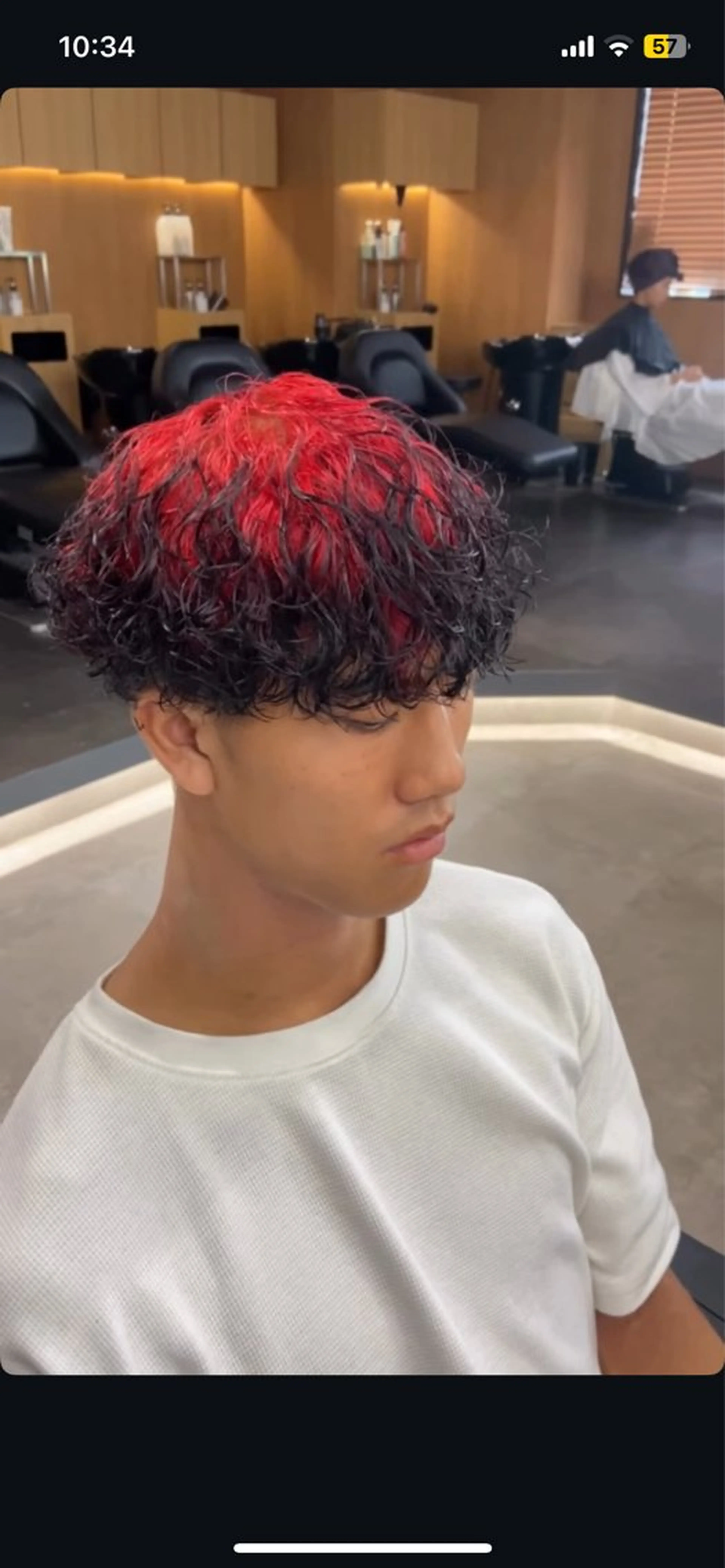 パーマ メンズ センターパート メンズハイライト メンズメッシュ マッシュ メンズパーマ カット パーマ ヘアセット 波巻き/サーフカール 🌊吉野裕稀のヘアスタイル