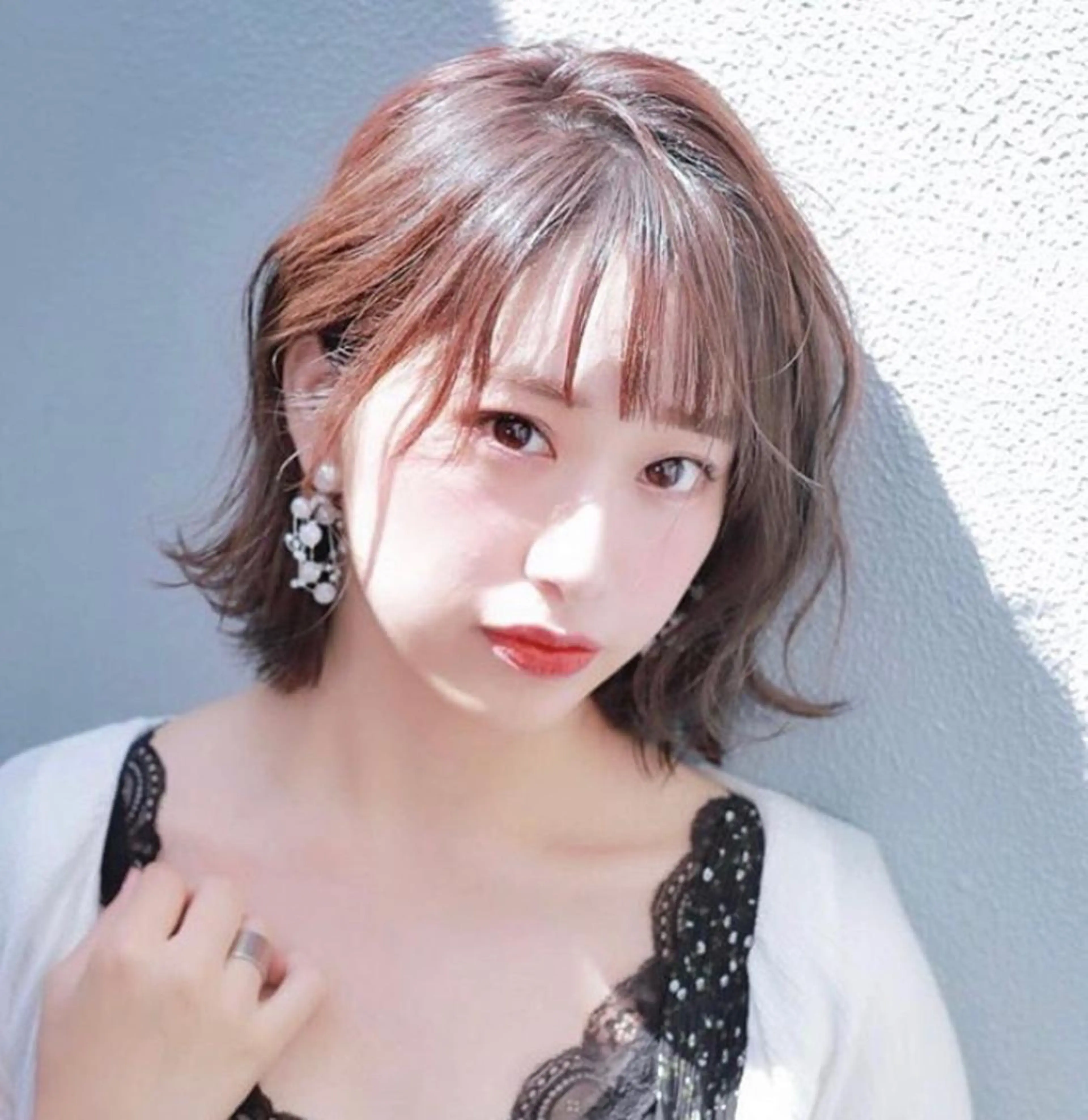 ミディアム 🦋ミルクティーベー ジュ🦋mayukiのヘアスタイル