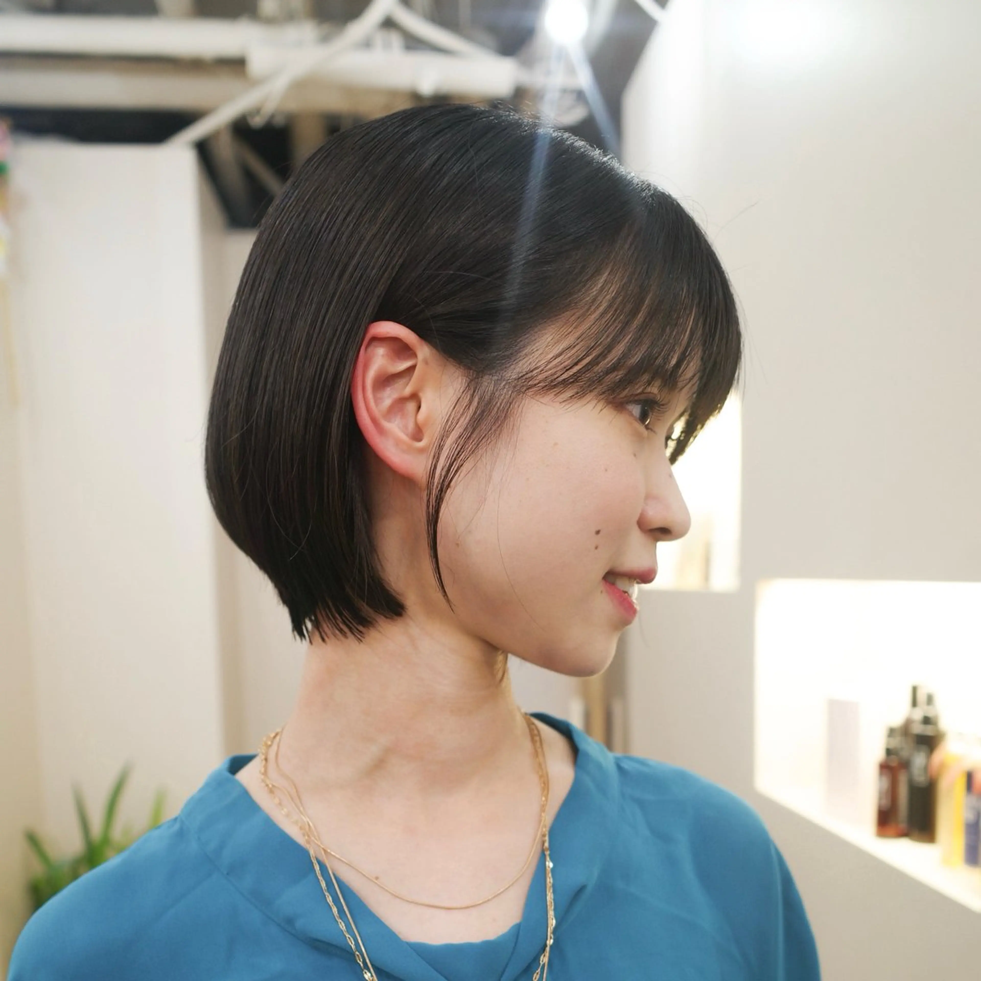 ショート ショートボブ ボブ ショートヘア カット 透明感カラー/顔周り 臼井逸美のヘアスタイル