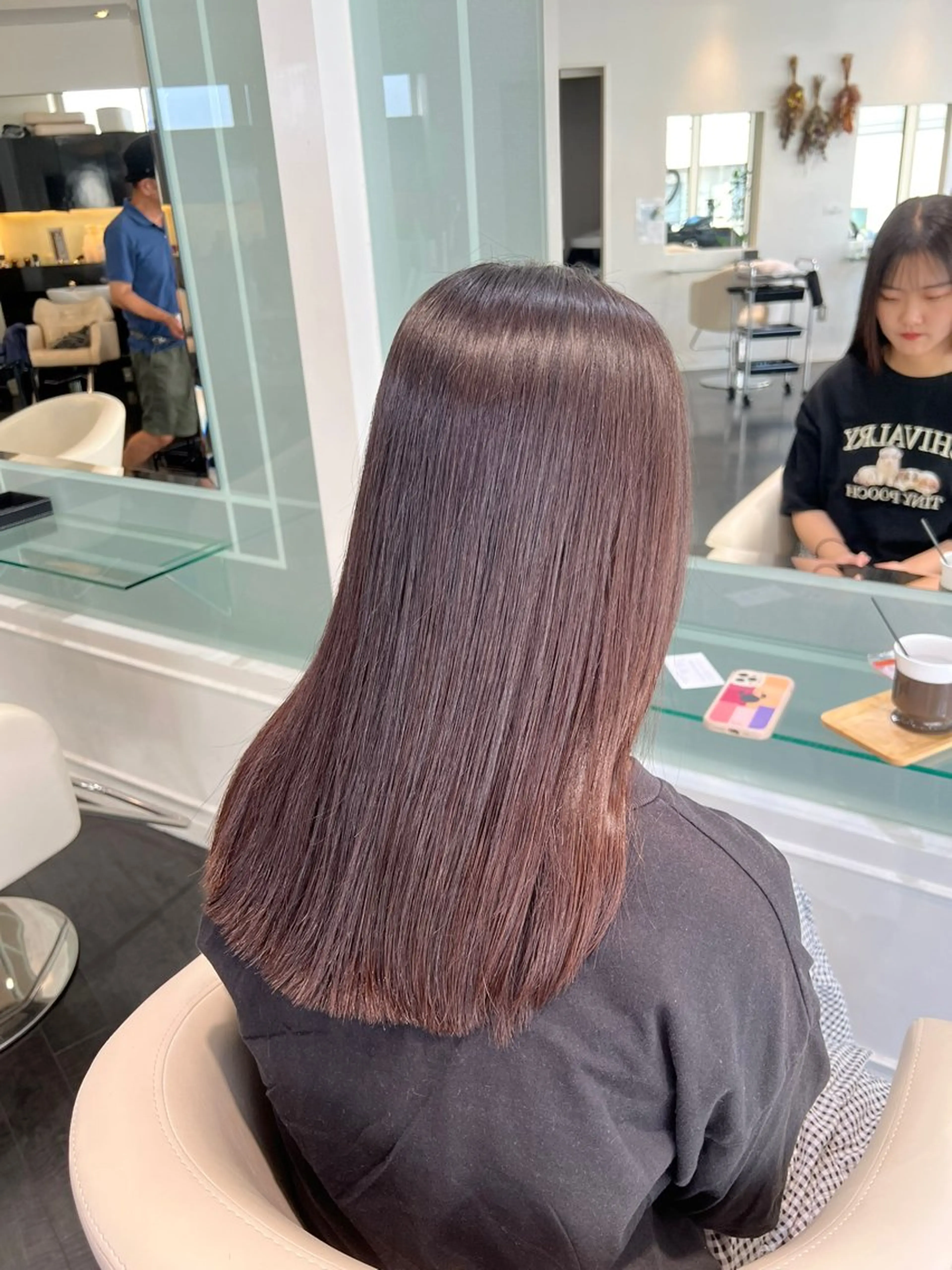 【人気NO.1✨】🪼ダメージレス縮毛矯正+カット🪼 《髪をケアしながらしっかり伸びる》の写真