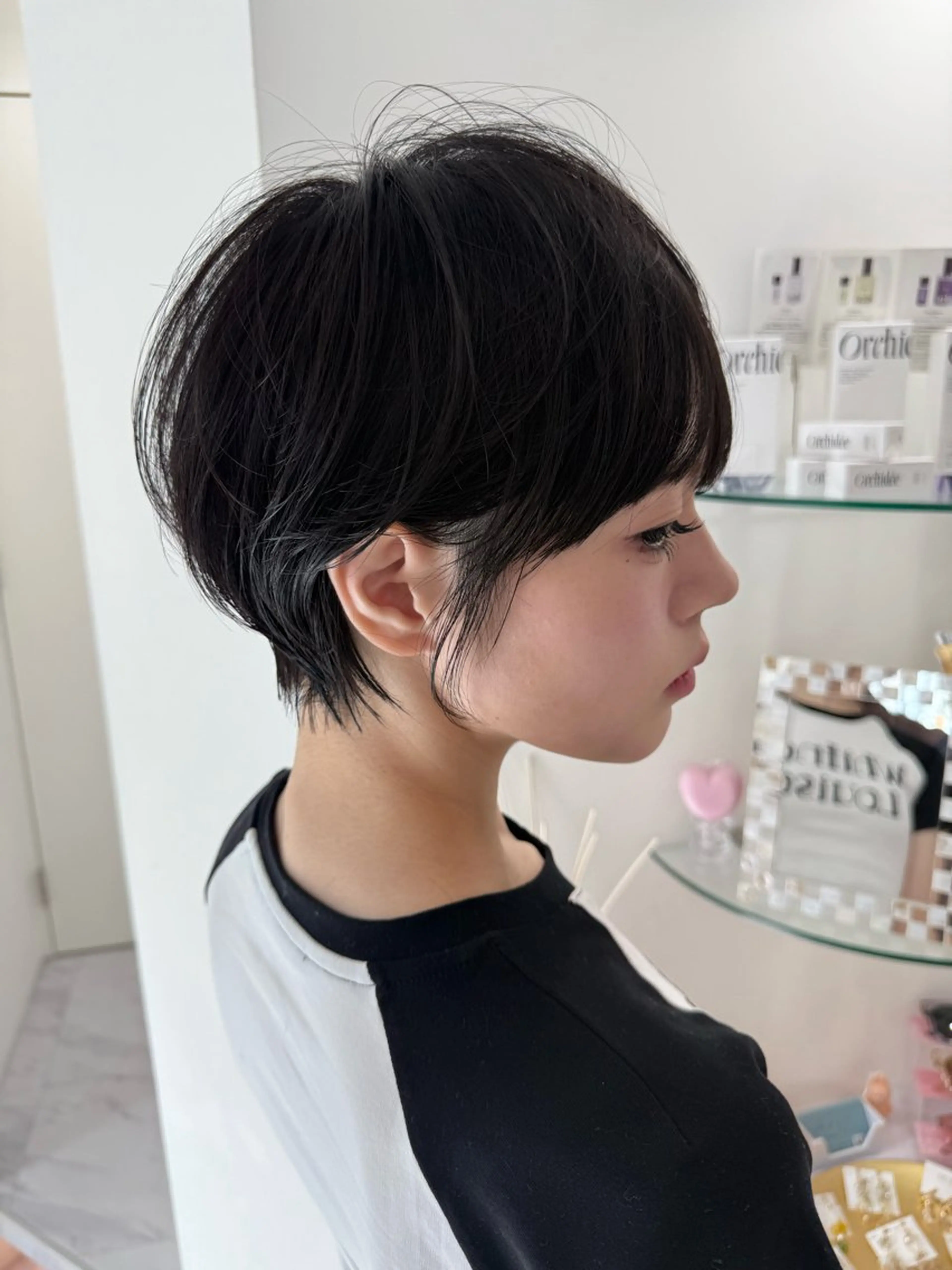 ショート ショートヘア 小顔カット 🌟TOSHI/透明 感カラー/ショートのヘアスタイル