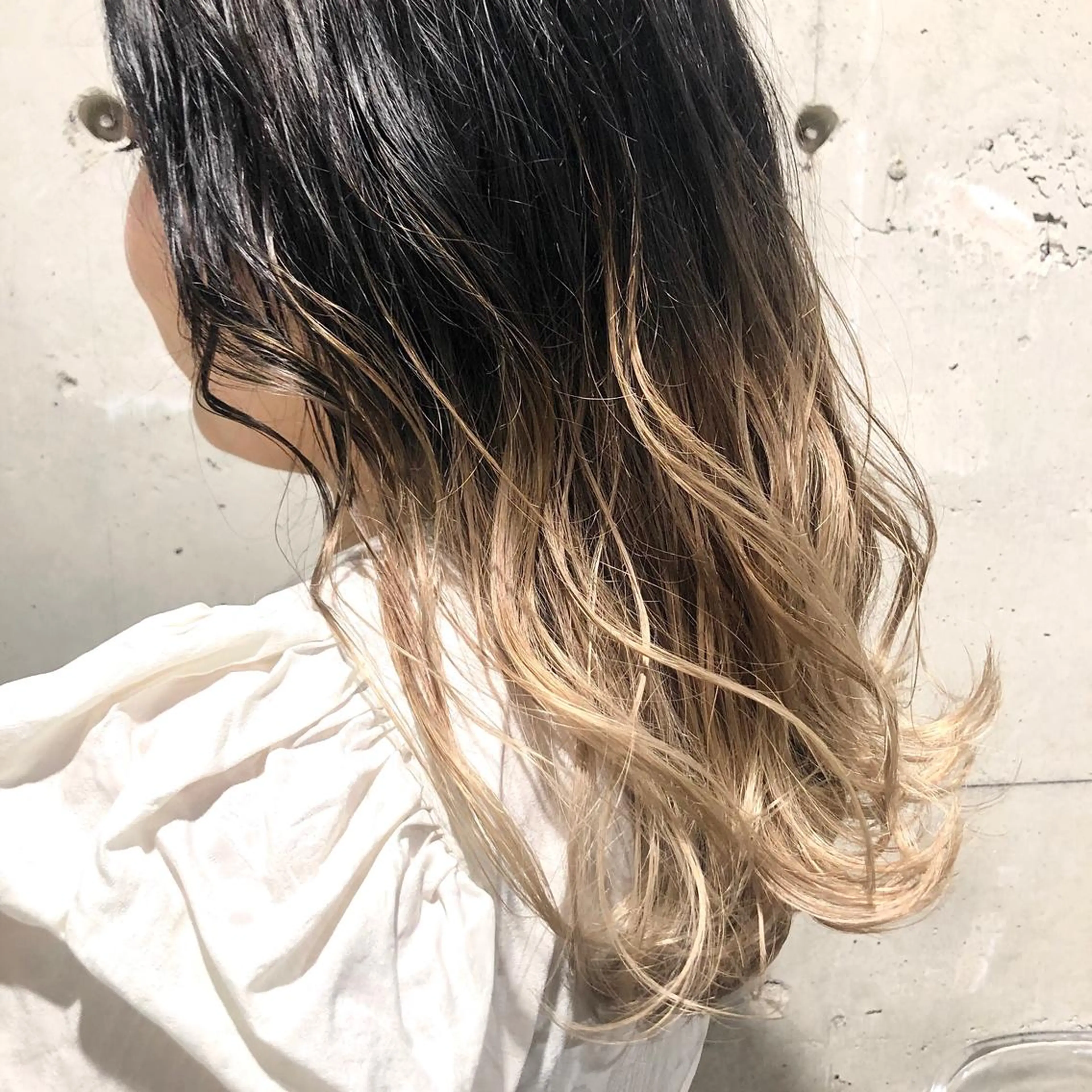 セミロング カラー YU-KA ✂︎ROSSOのヘアスタイル