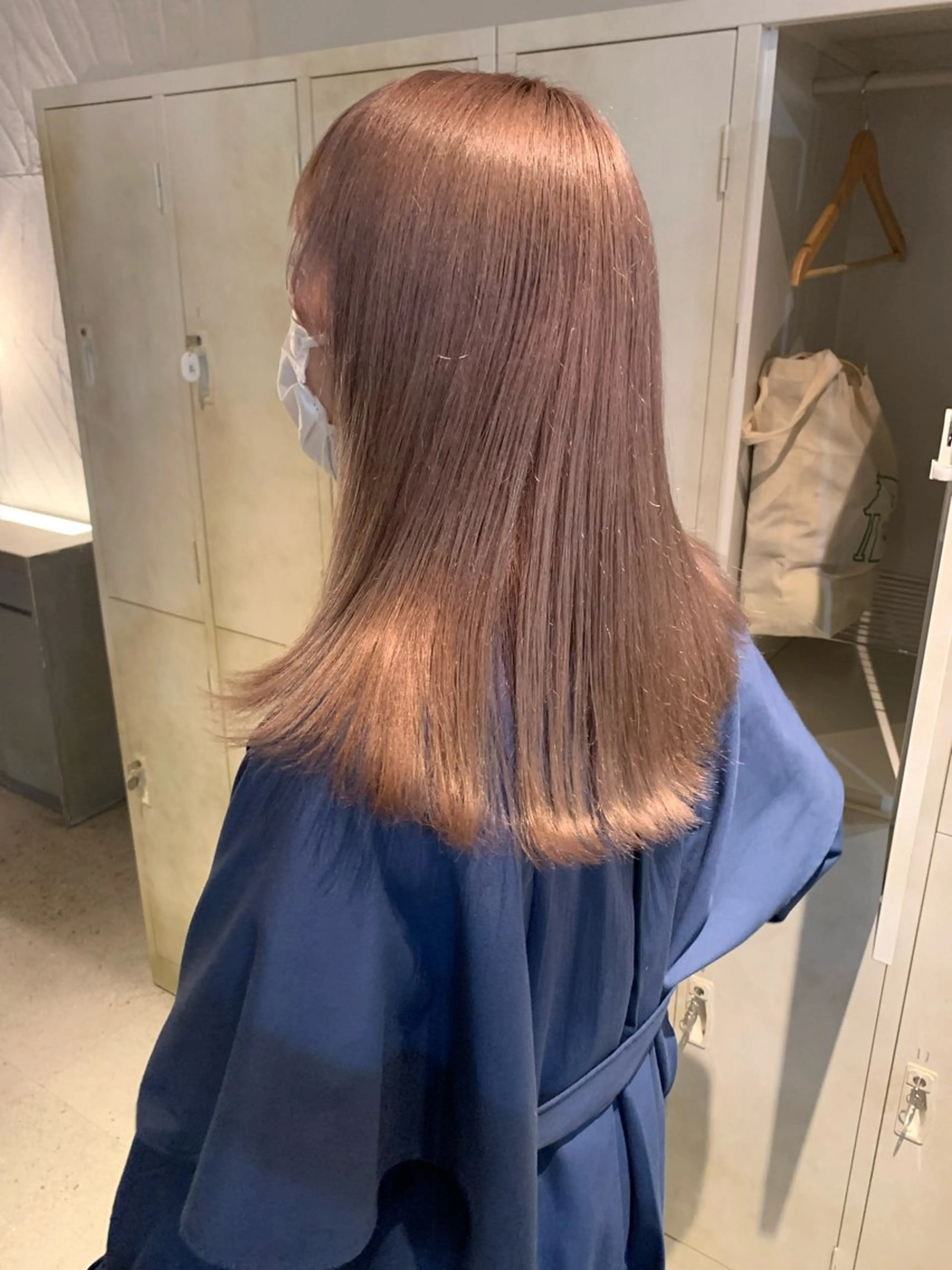 セミロング カラー ブリーチ/アレンジ 天満/chihiroのヘアスタイル