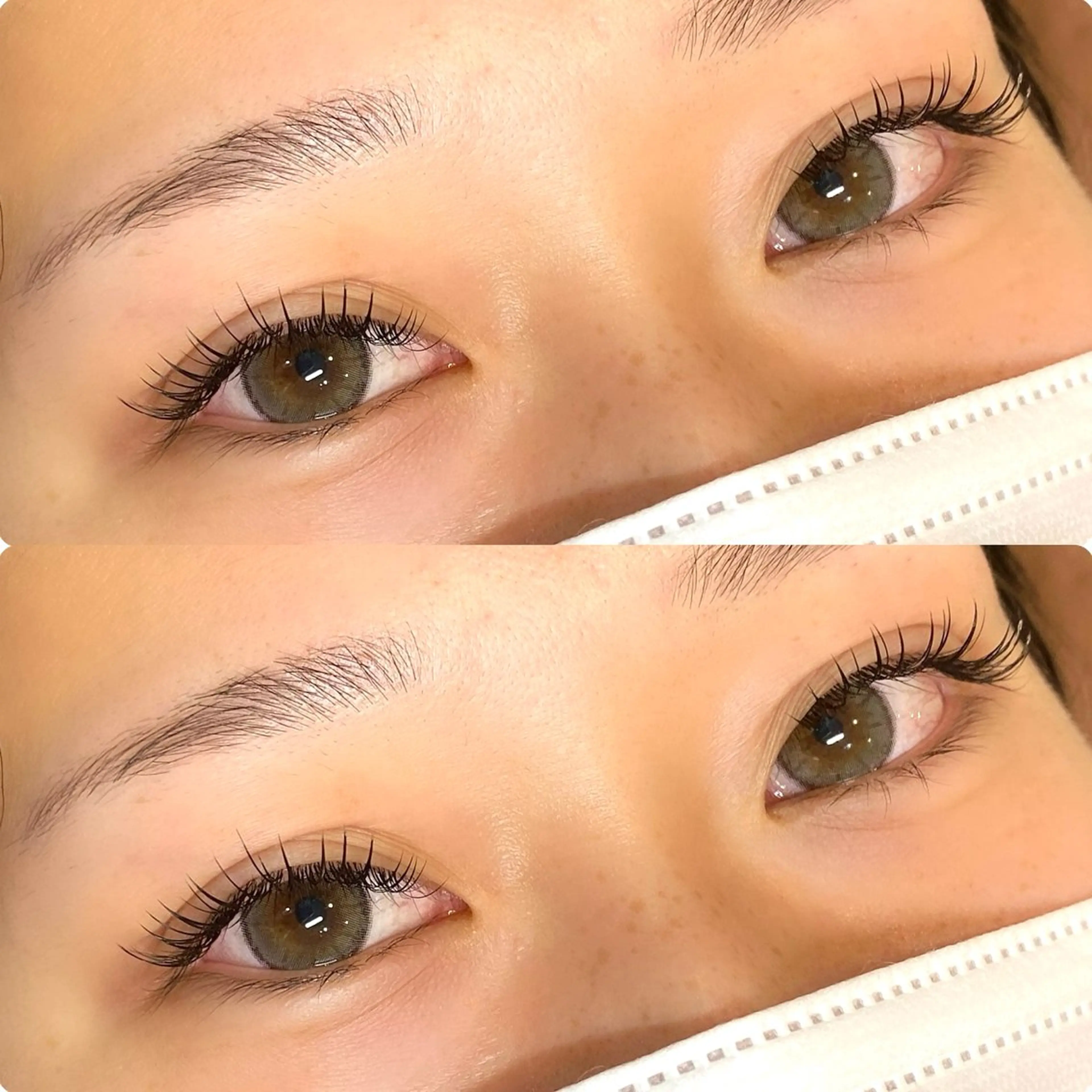 マツエク・マツパ フラットラッシュ Kano ☁️🤍のマツエク・マツパデザイン