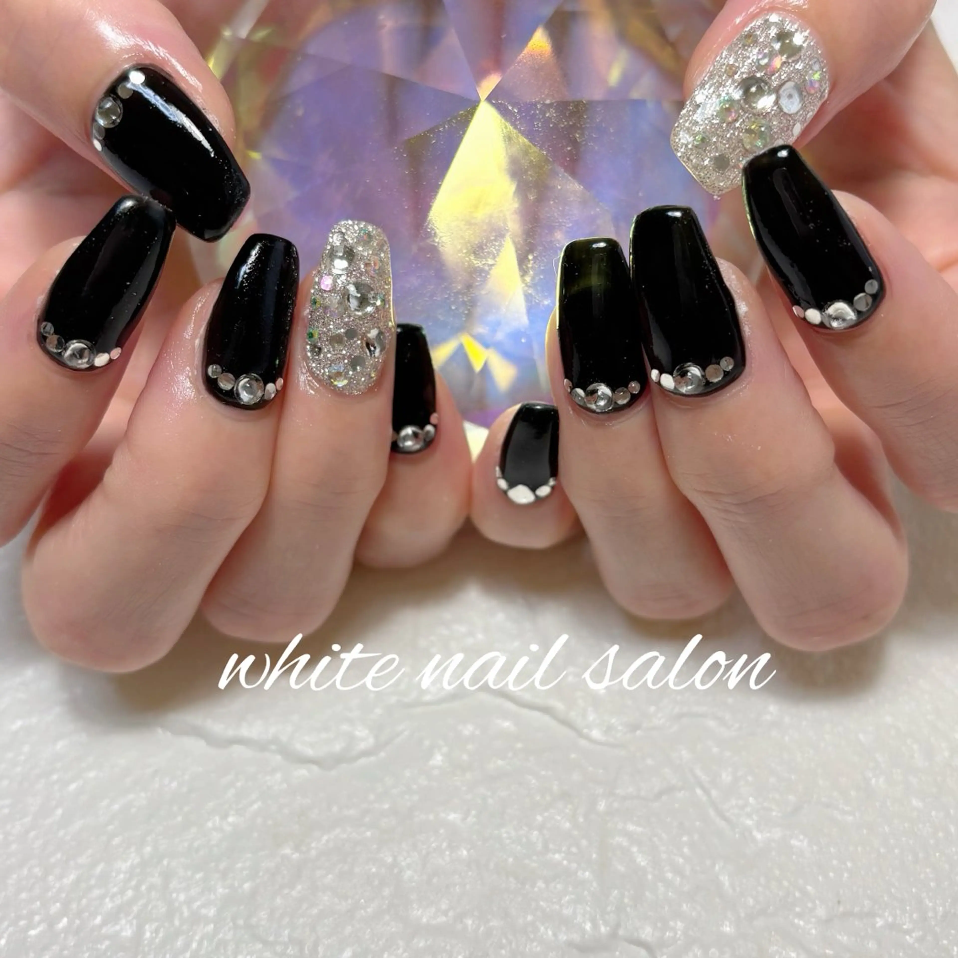 ネイル フットネイル ホワイト ハンドネイル white nail salonのネイルデザイン