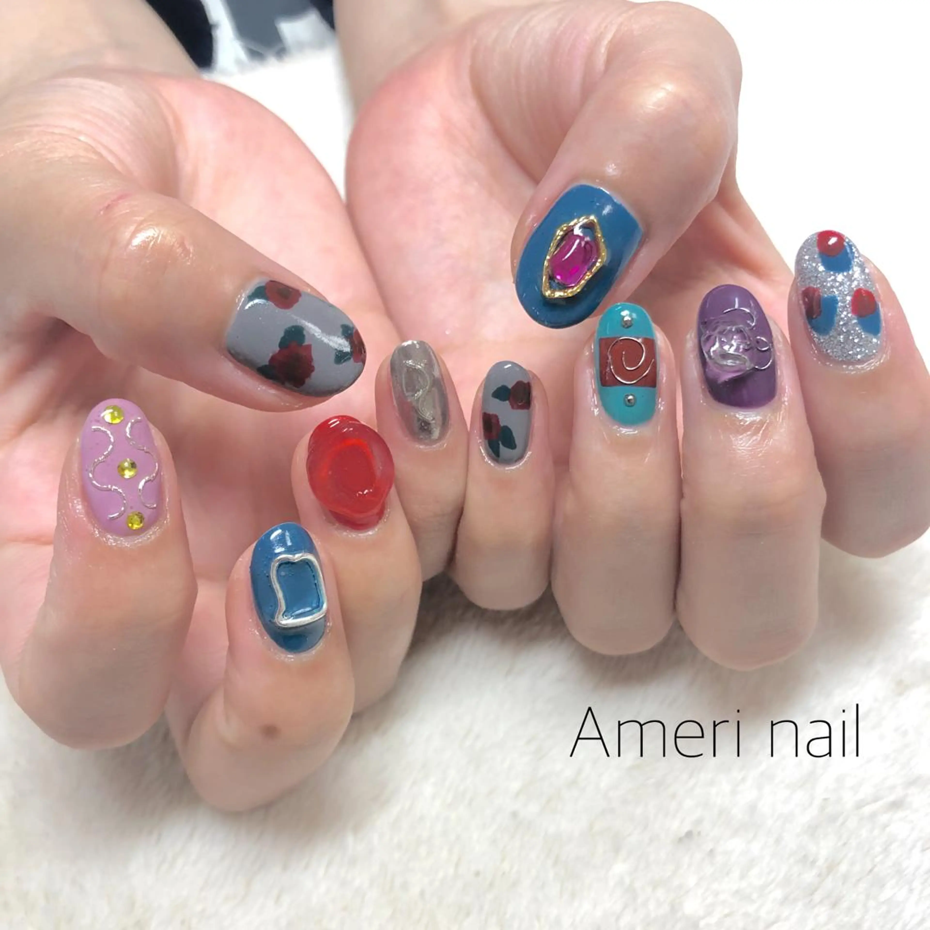 ネイル ハンドネイル Ameri nail /UKIのネイルデザイン