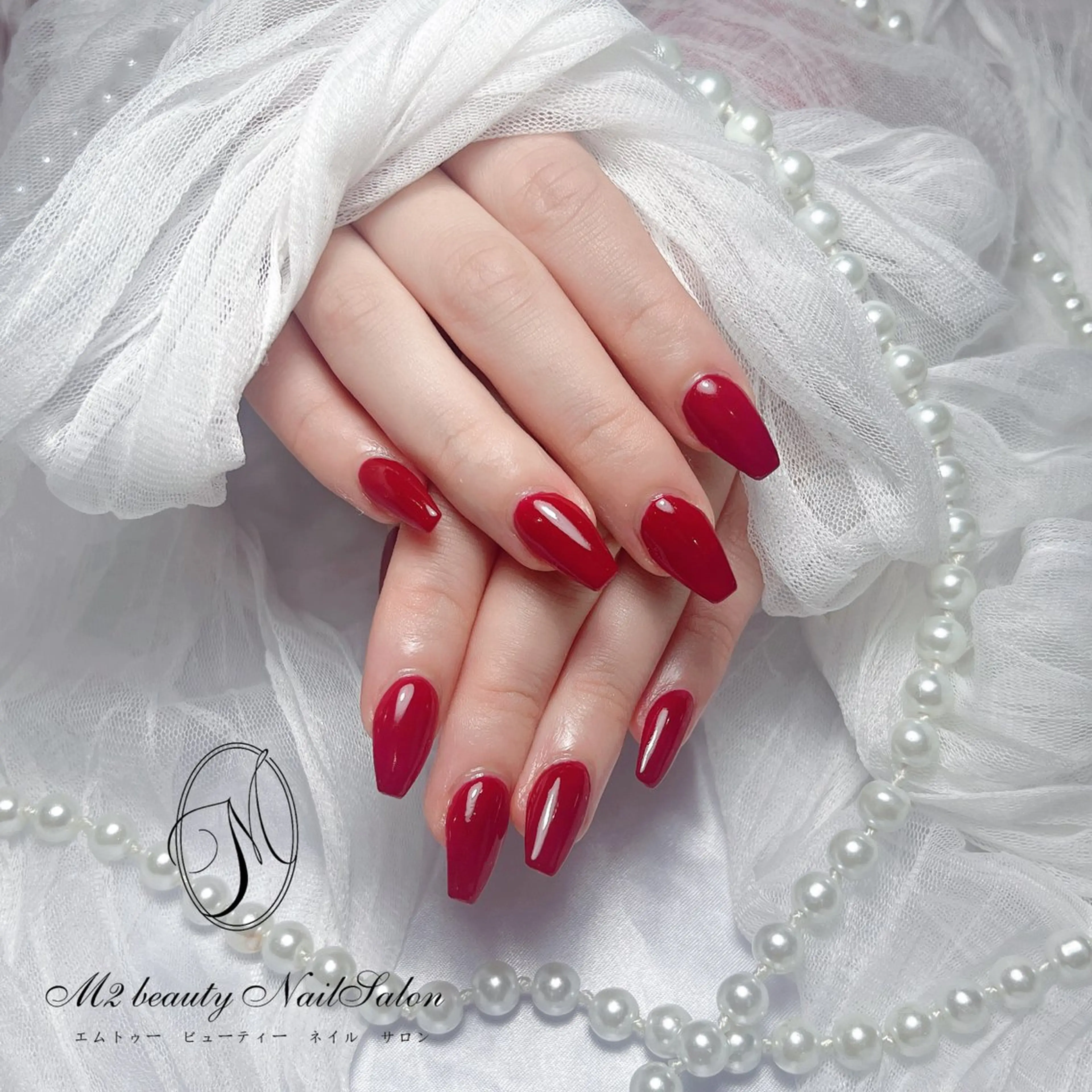 【HANDオフ無し】チップ長さだし10本+ワンカラーorラメグラデーションの写真