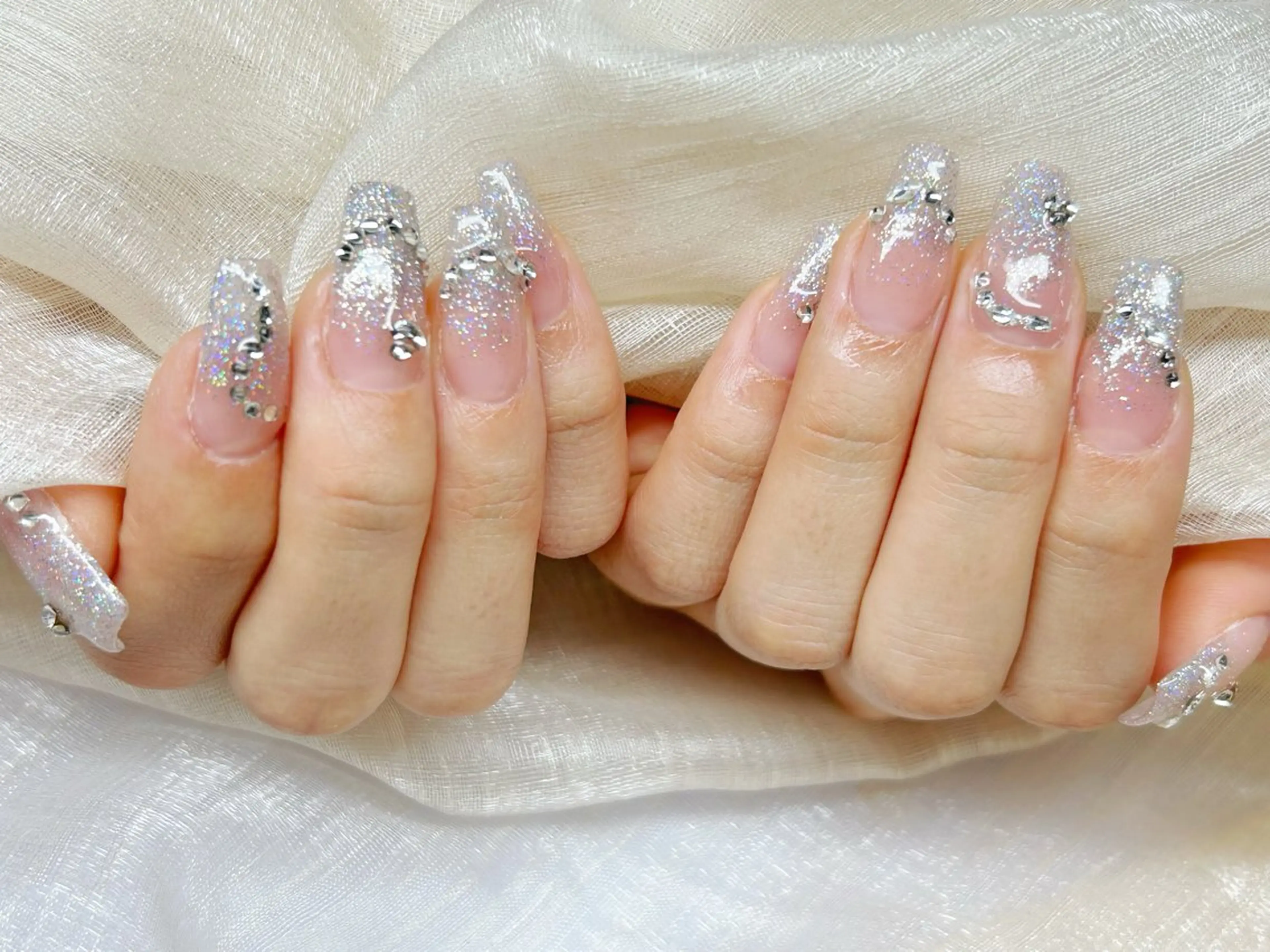 ネイル アートネイル 成人式 長さ出し フットネイル マグネットネイル ハンドネイル Lino Nailのネイルデザイン