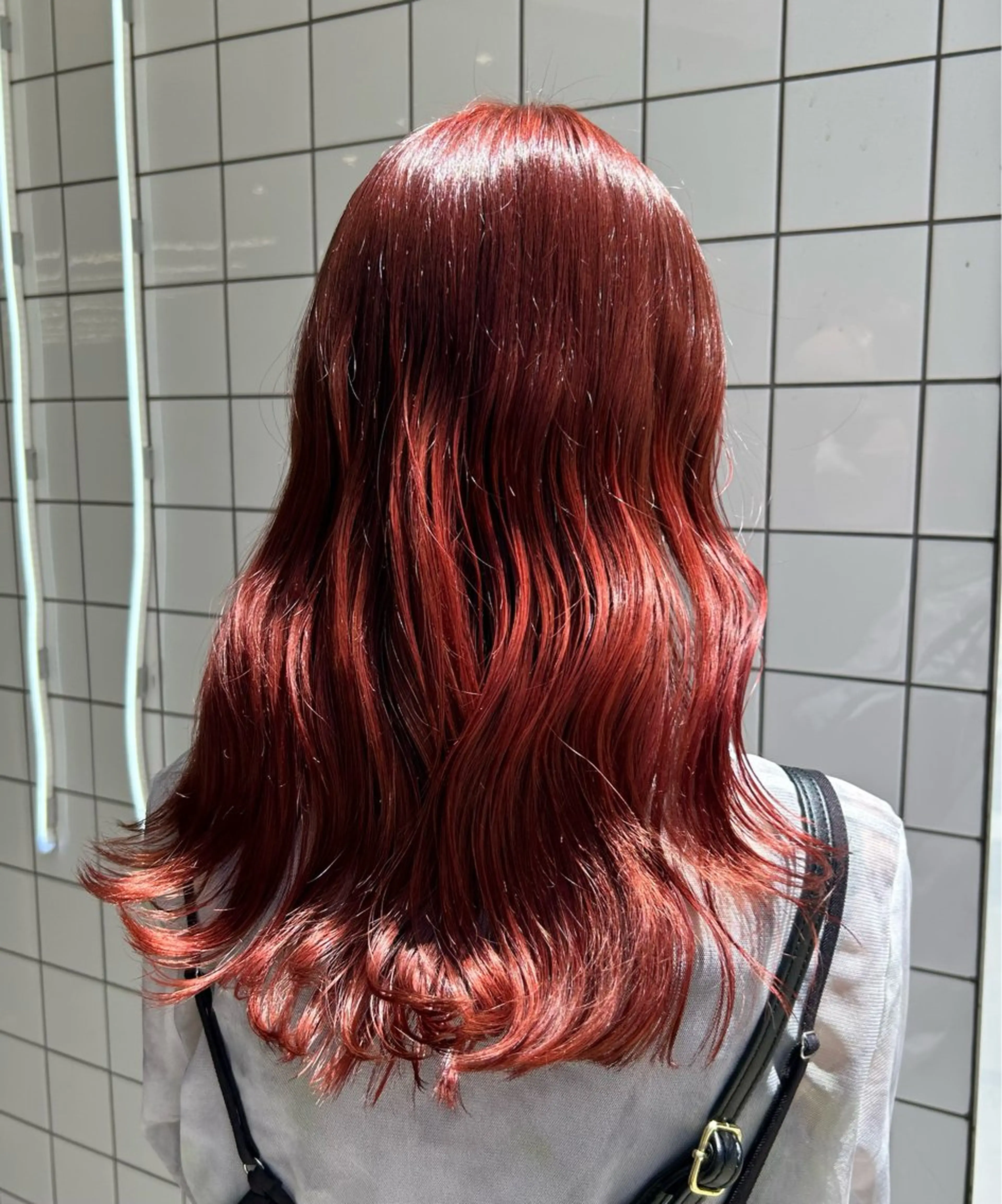 ミディアム カラー ブラウンカラー レッドカラー レッドブラウン トリートメント ちょめ/八王子 ZEST emuのヘアスタイル