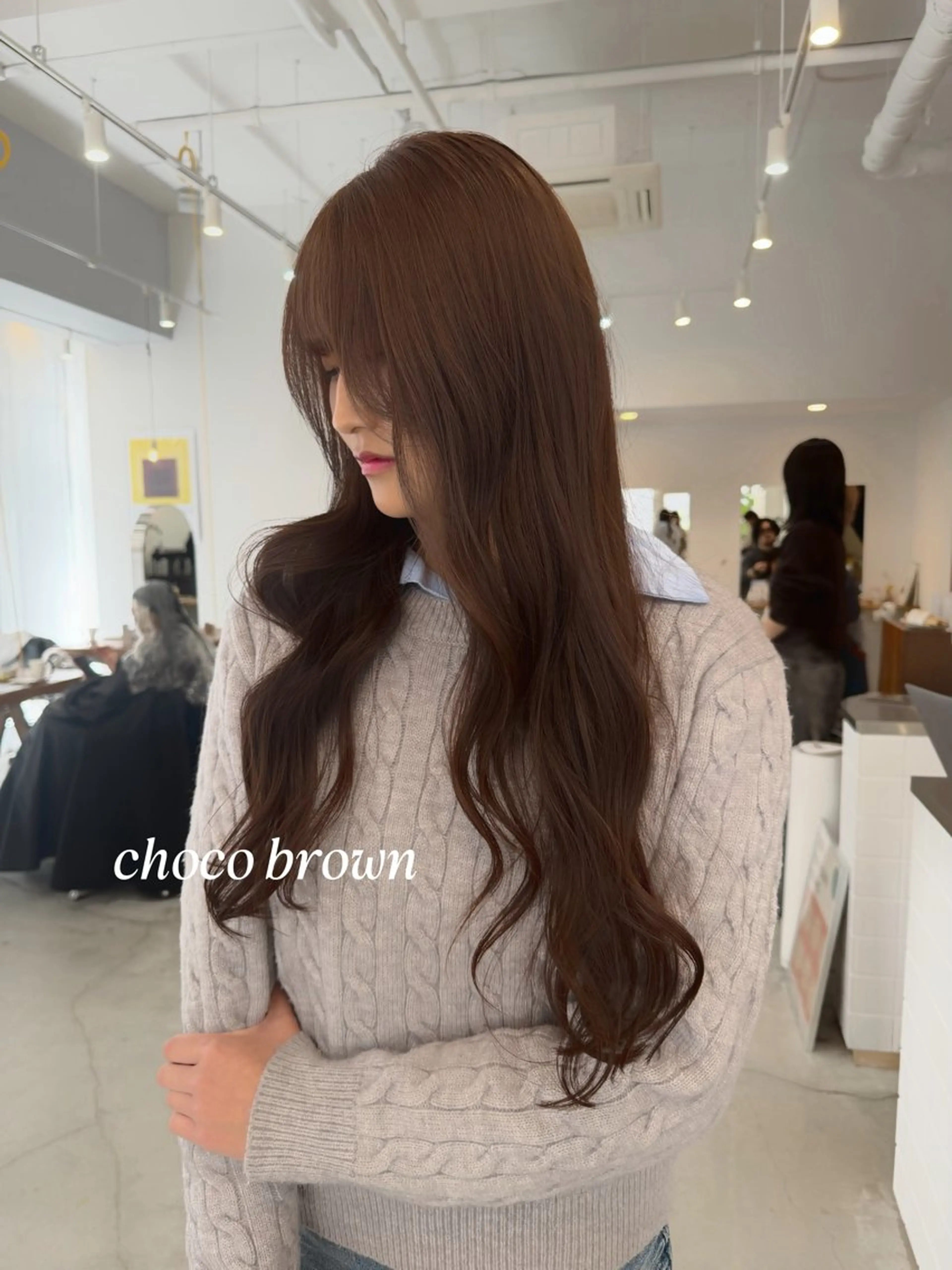 ロング カラー ヘアカラー 山口 愛結のヘアスタイル