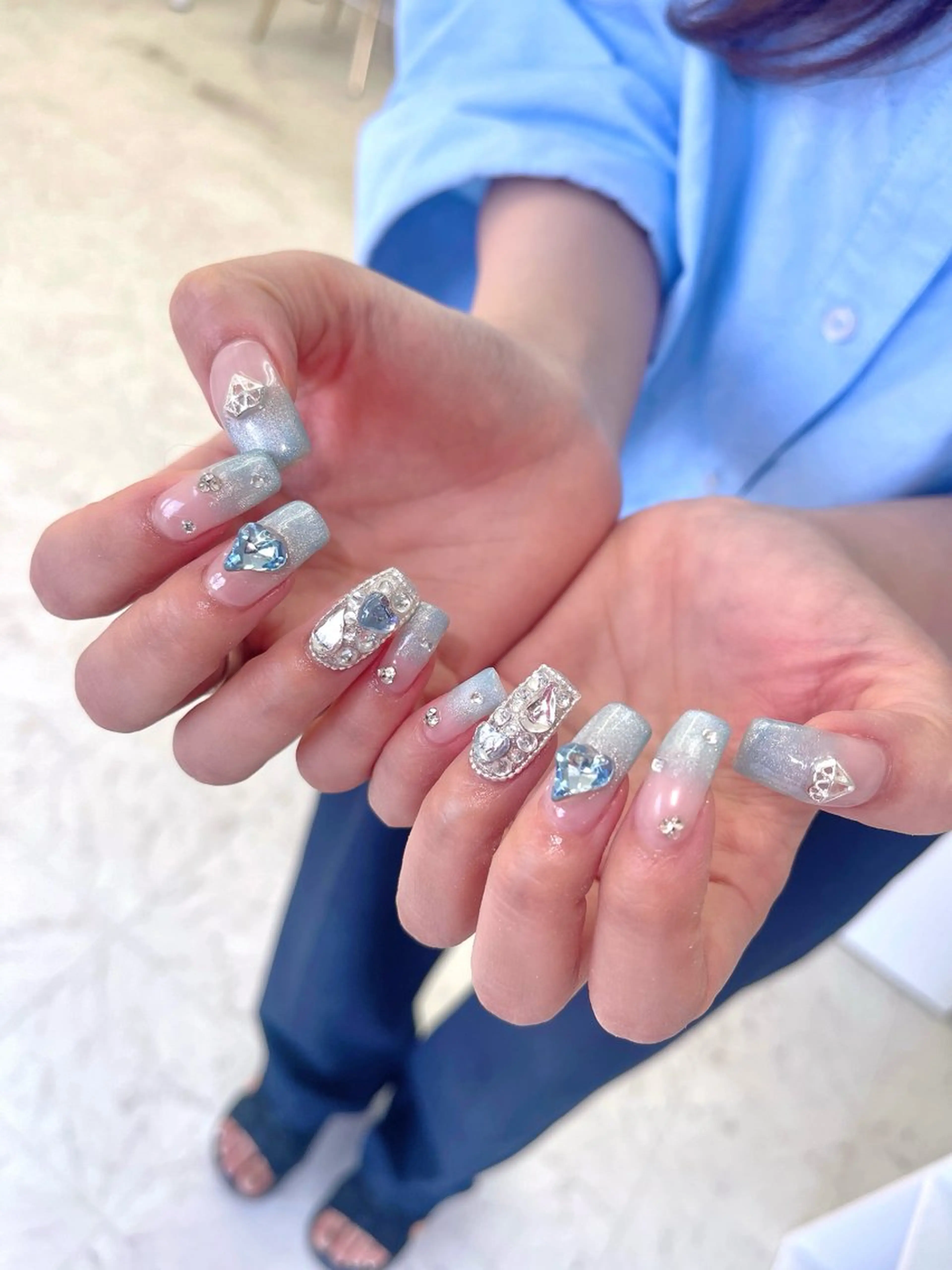 ネイル 【大垣ネイル】 ゆうか🩵のネイルデザイン