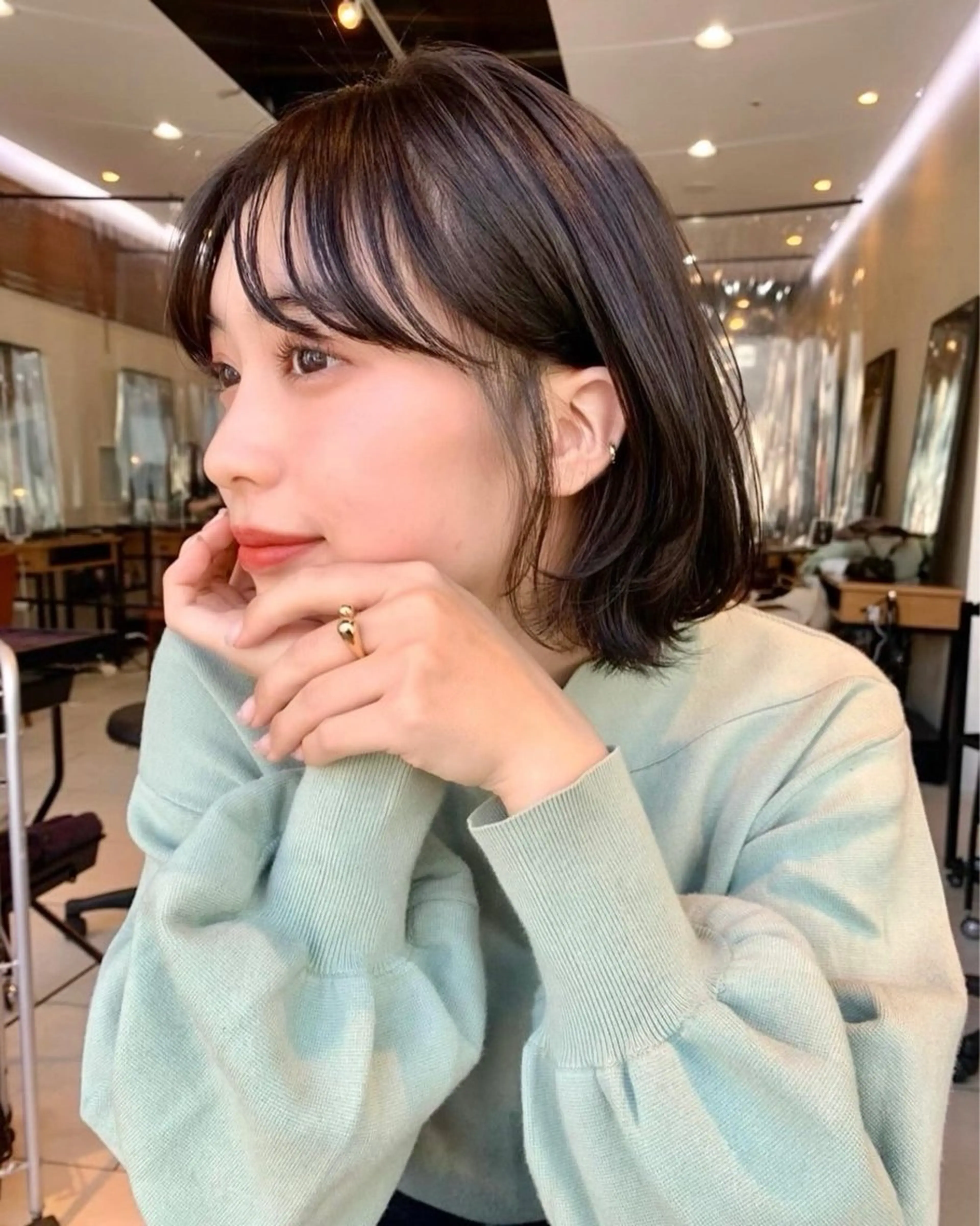 ショート カラー カット トリートメント 🌱小顔ヘア/ボブ ミディアム/双葉🌱のヘアスタイル